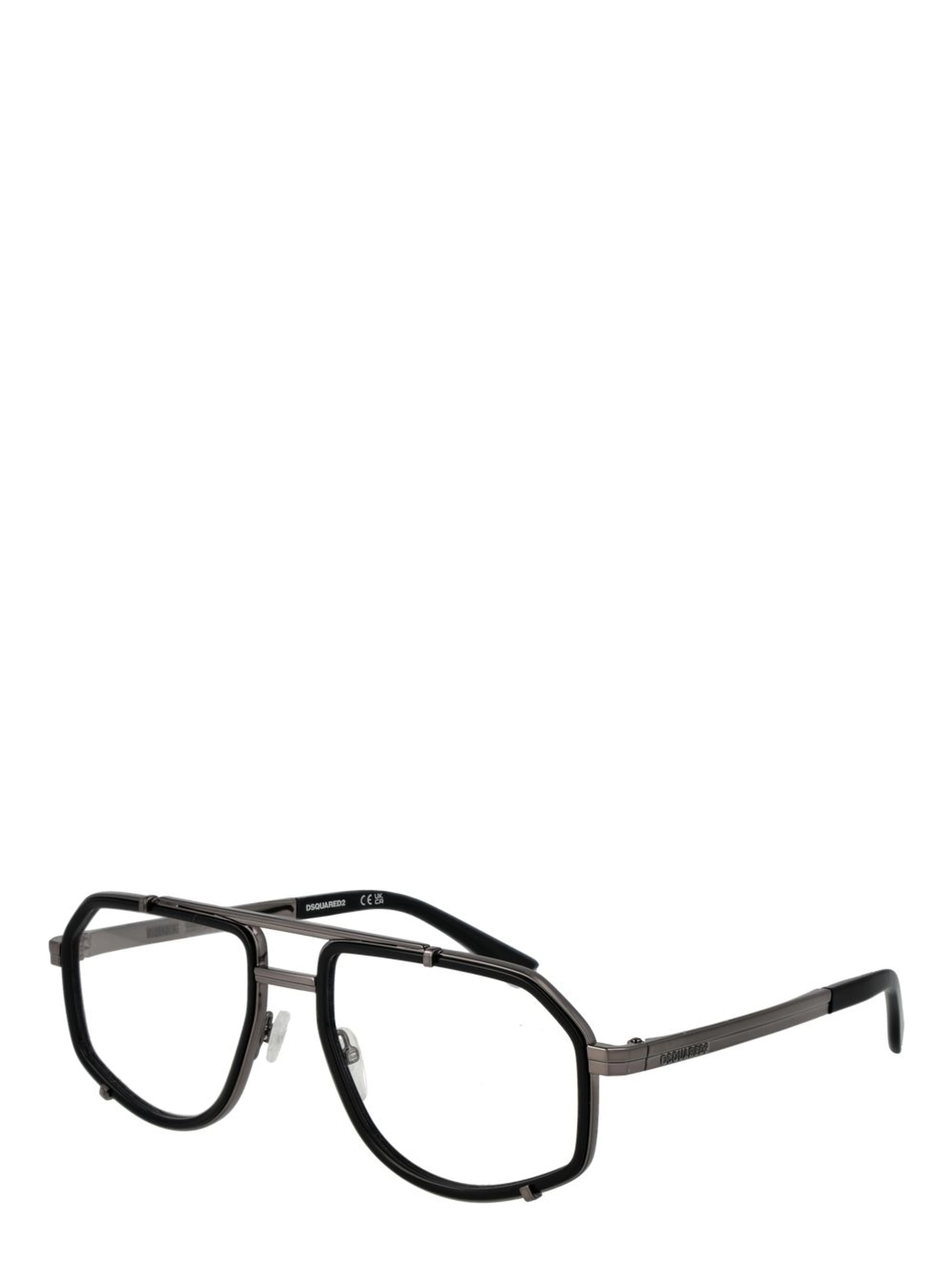 Black Metal Glasses (Frames)