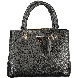 Black Polyurethane Women's Handbag