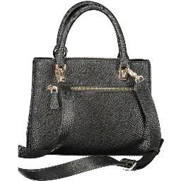 Black Polyurethane Women's Handbag