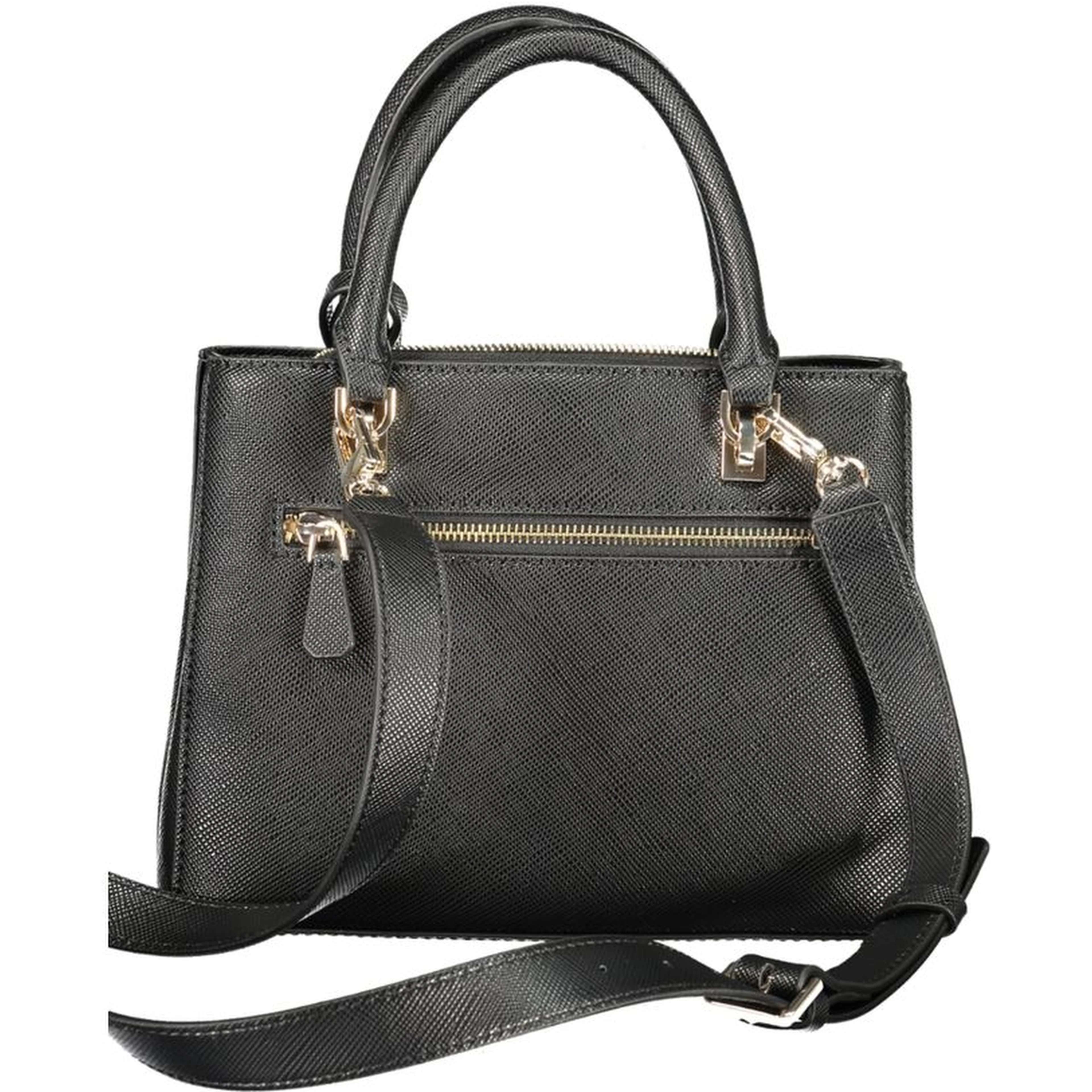 Black Polyurethane Women's Handbag