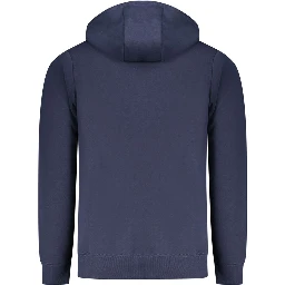 Blue Cotton Men's Hoodie