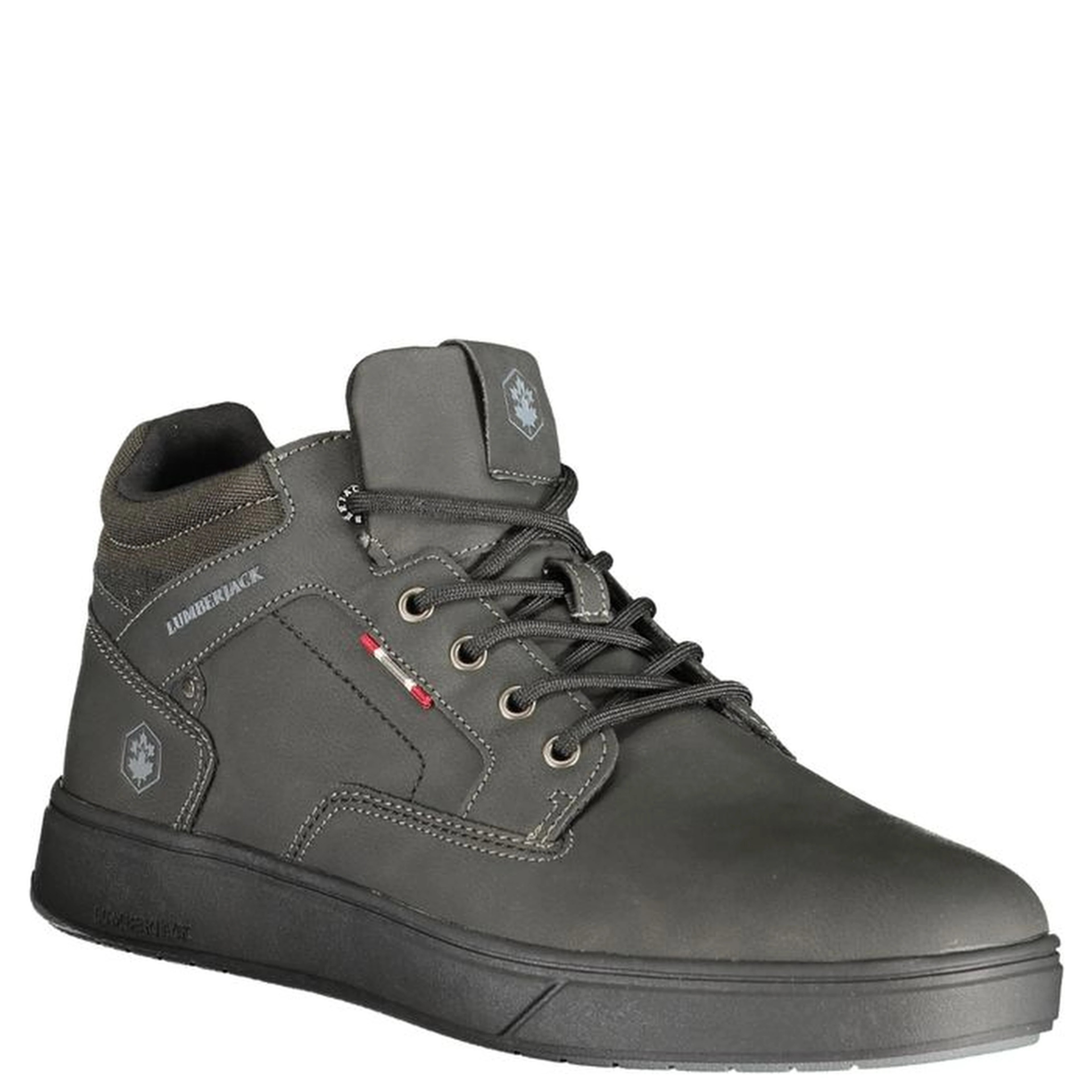 Black Polyurethane Men Sneaker