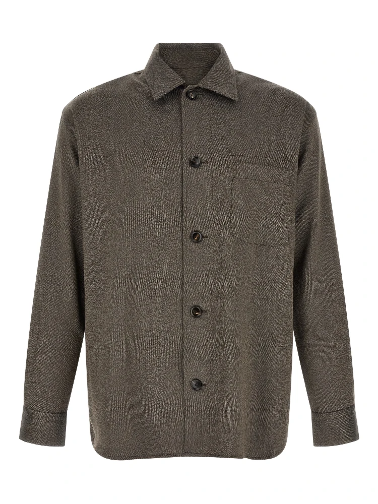 Brown Wool Blouse
