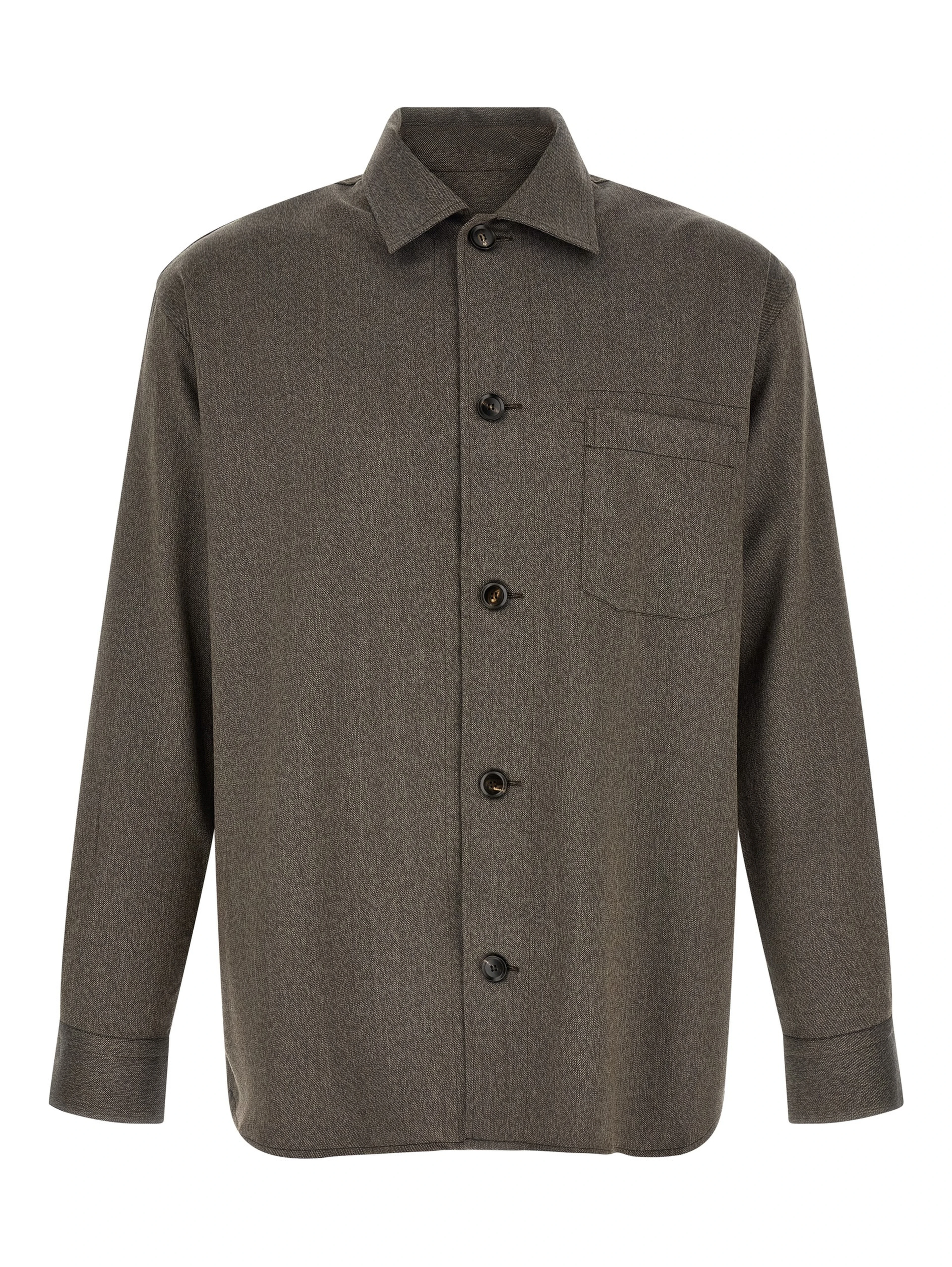 Brown Wool Blouse