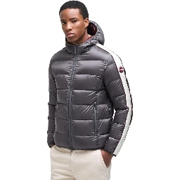 Beige Polyamide Full-Length Jacket