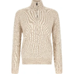 Beige Cashmere Sweatshirt