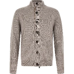 Beige Cashmere Cardigan