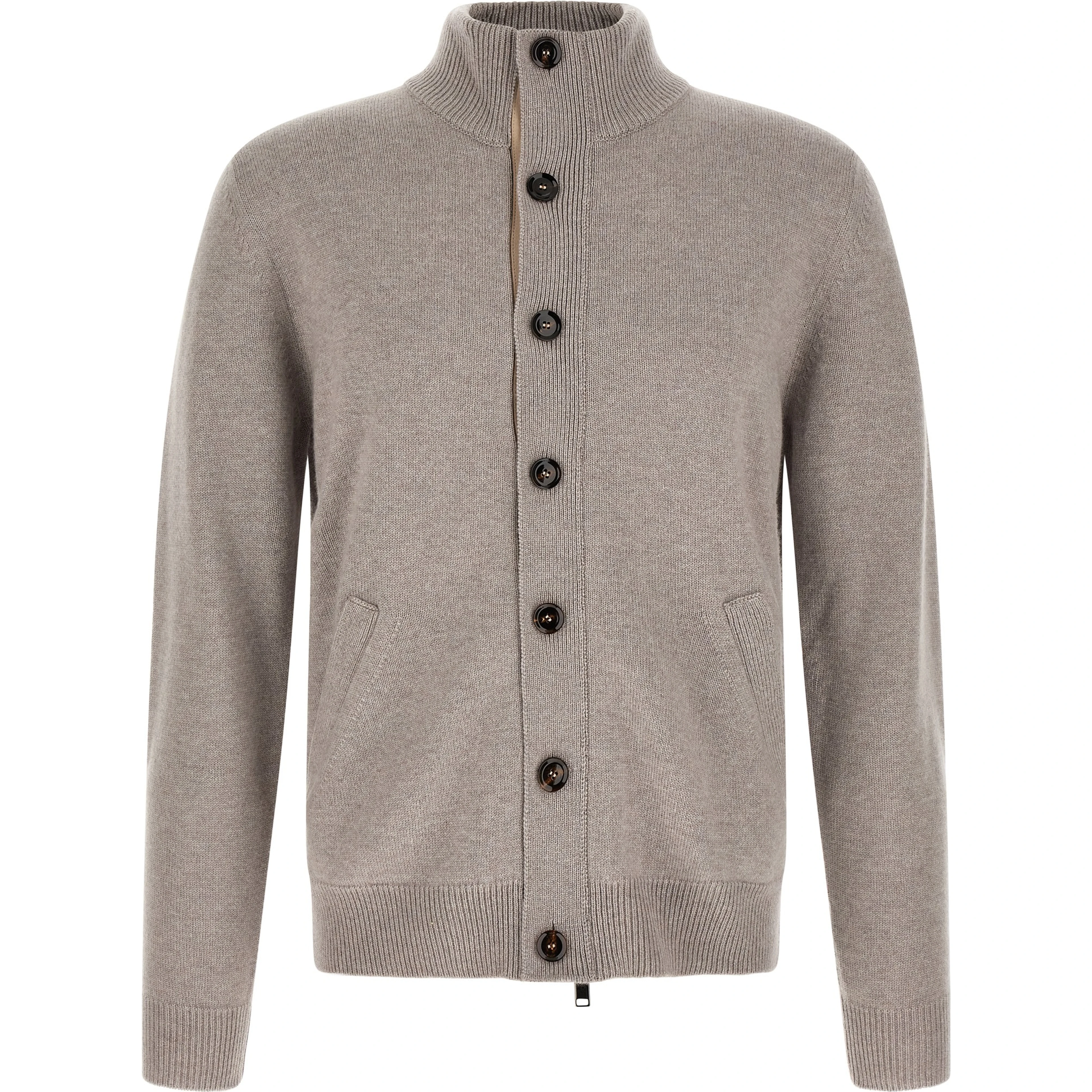Beige Cashmere Cardigan