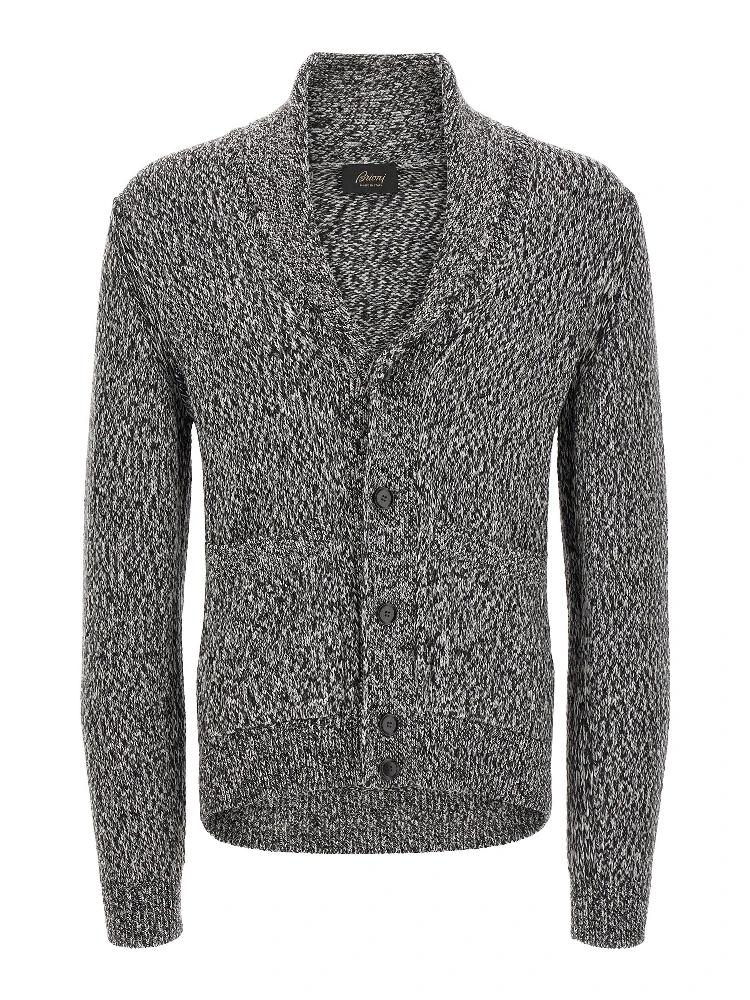 Bicolor Wool Cardigan