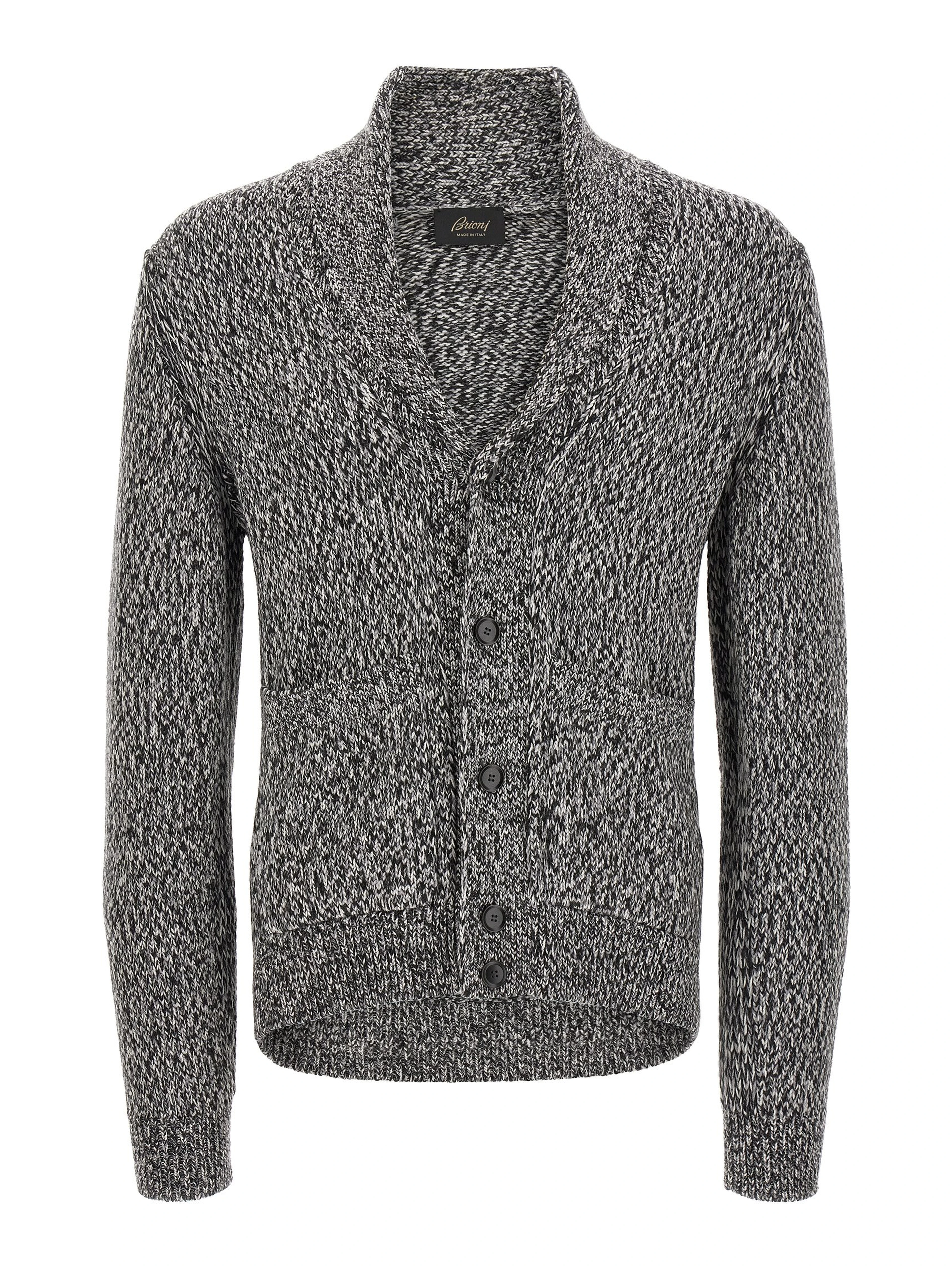 Bicolor Wool Cardigan