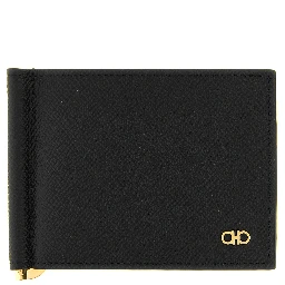 Black Calfskin Money Clip