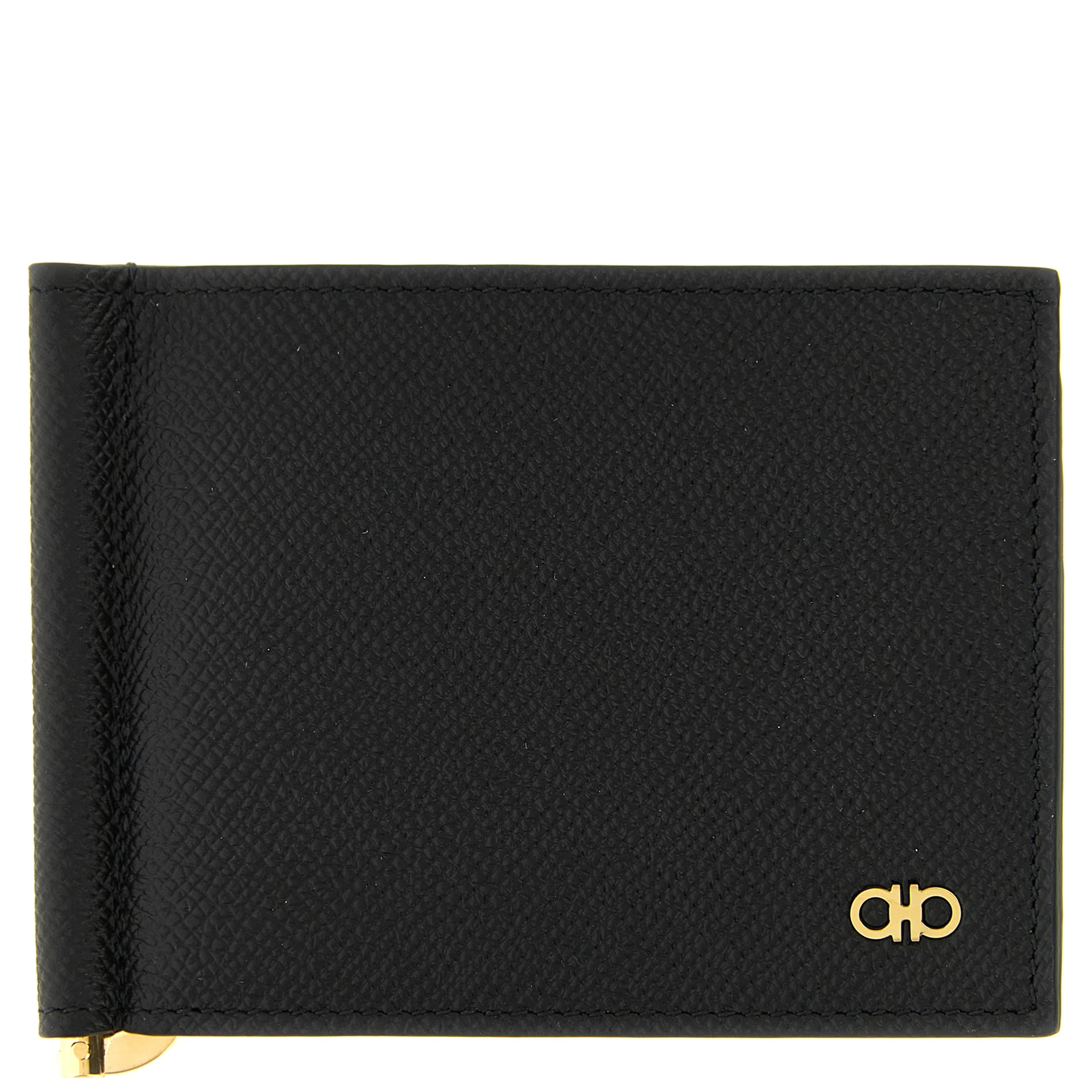 Black Calfskin Money Clip