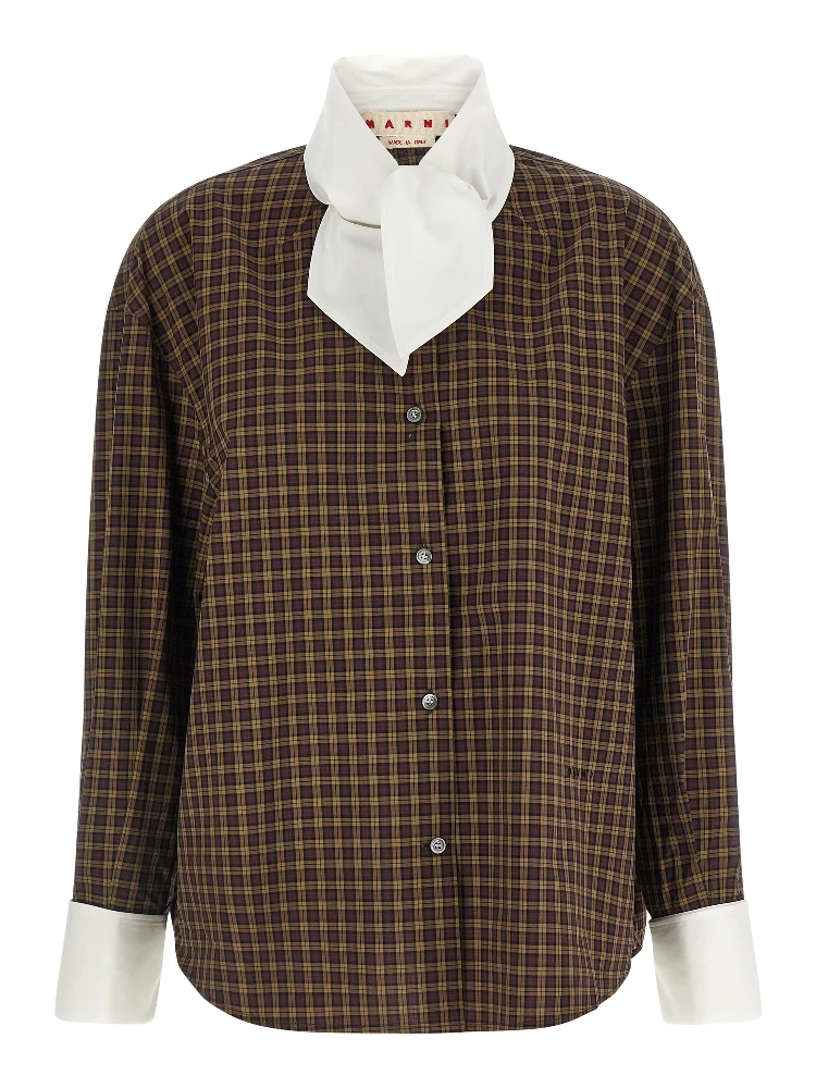 Brown Cotton Blouse