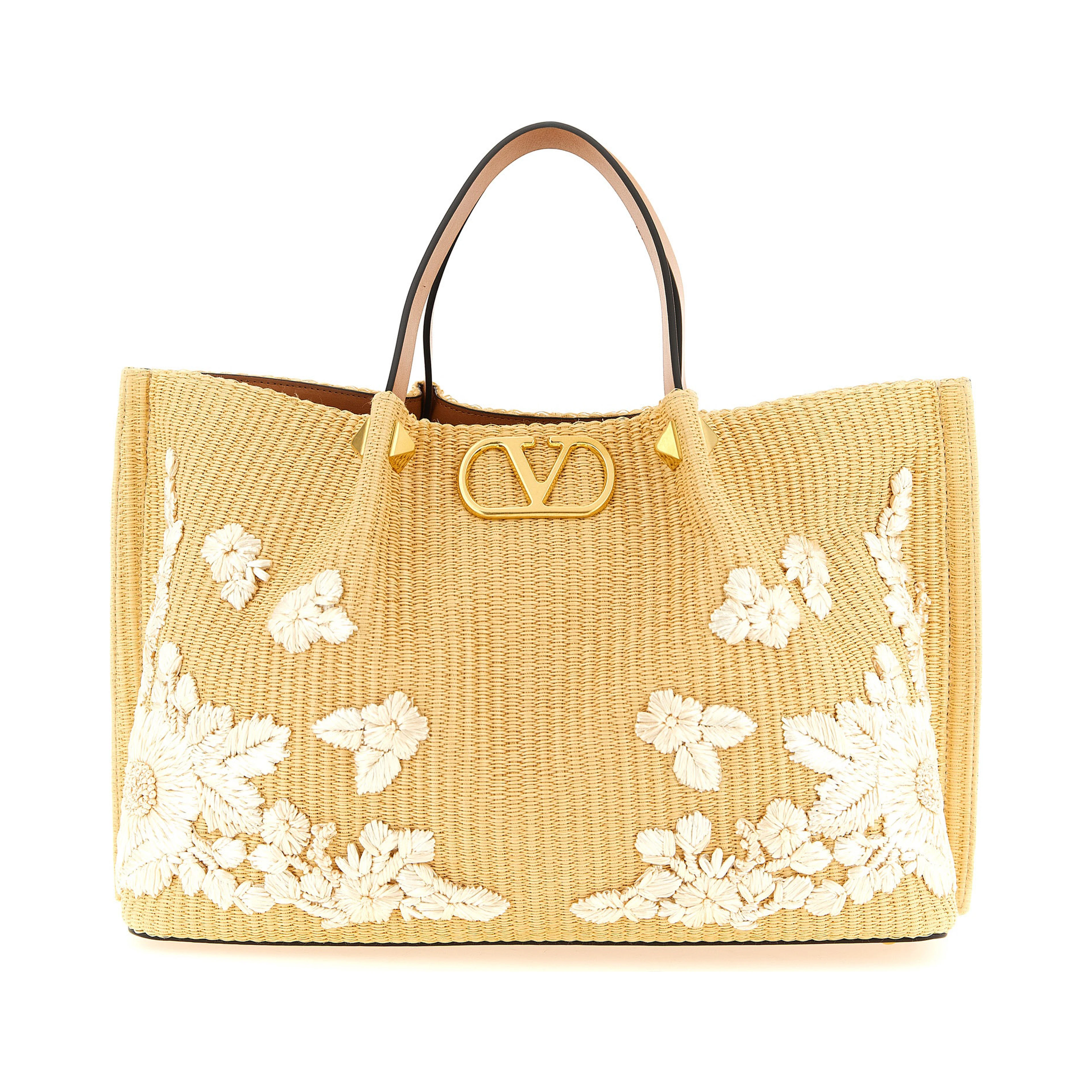 Beige Cotton Tote Bag