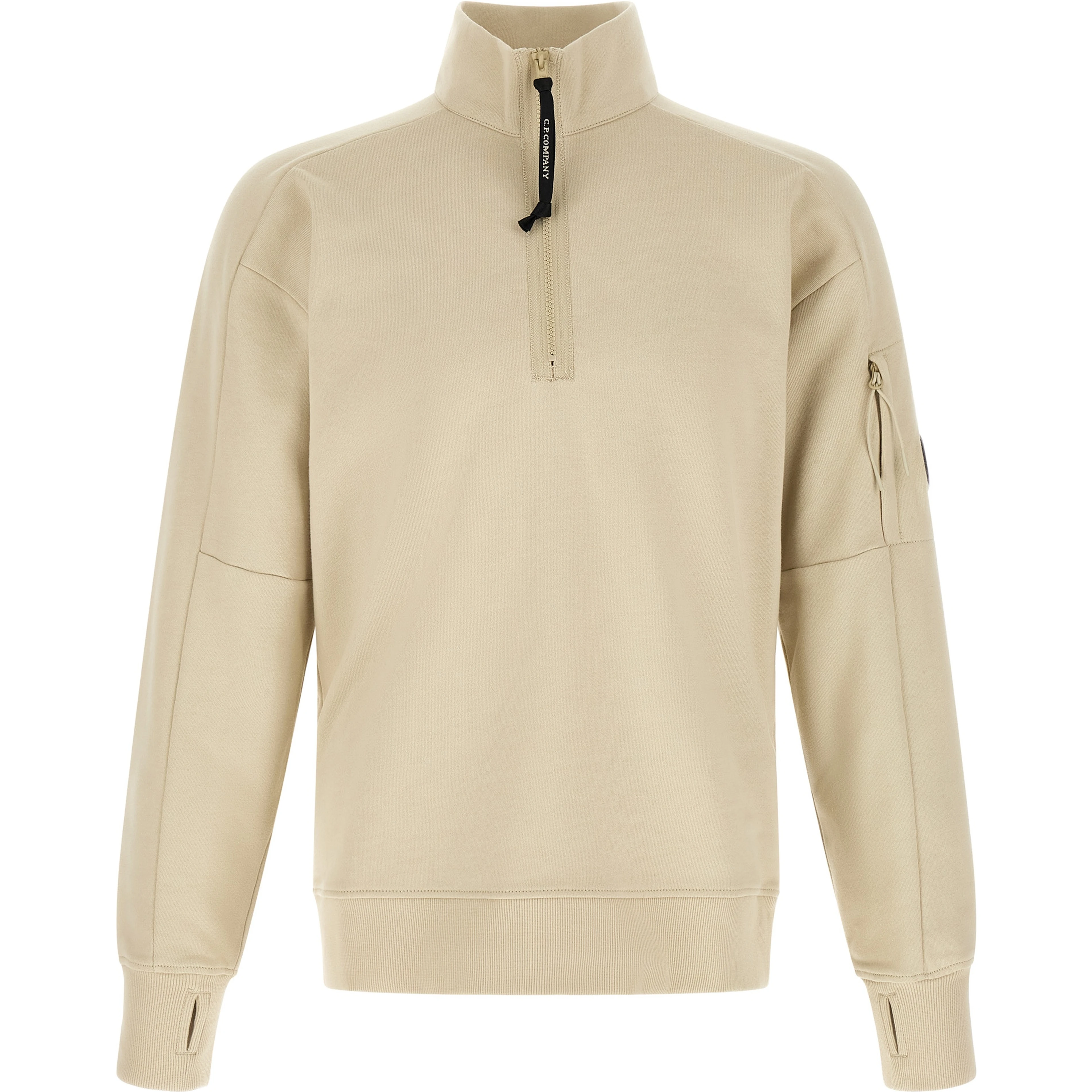 Beige Cotton Sweatshirt