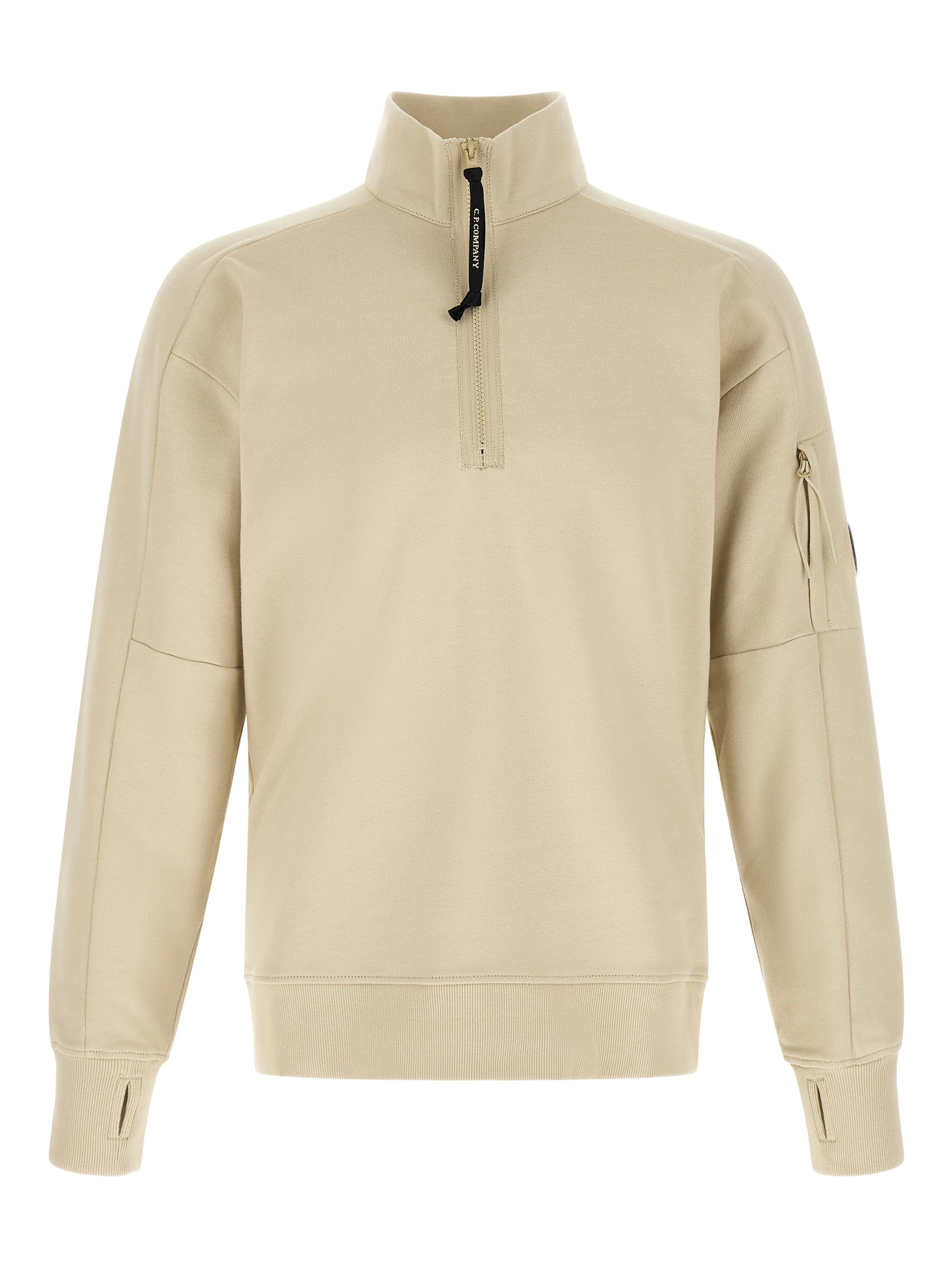 Beige Cotton Sweatshirt