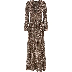 Multicolor Viscose Long Dress