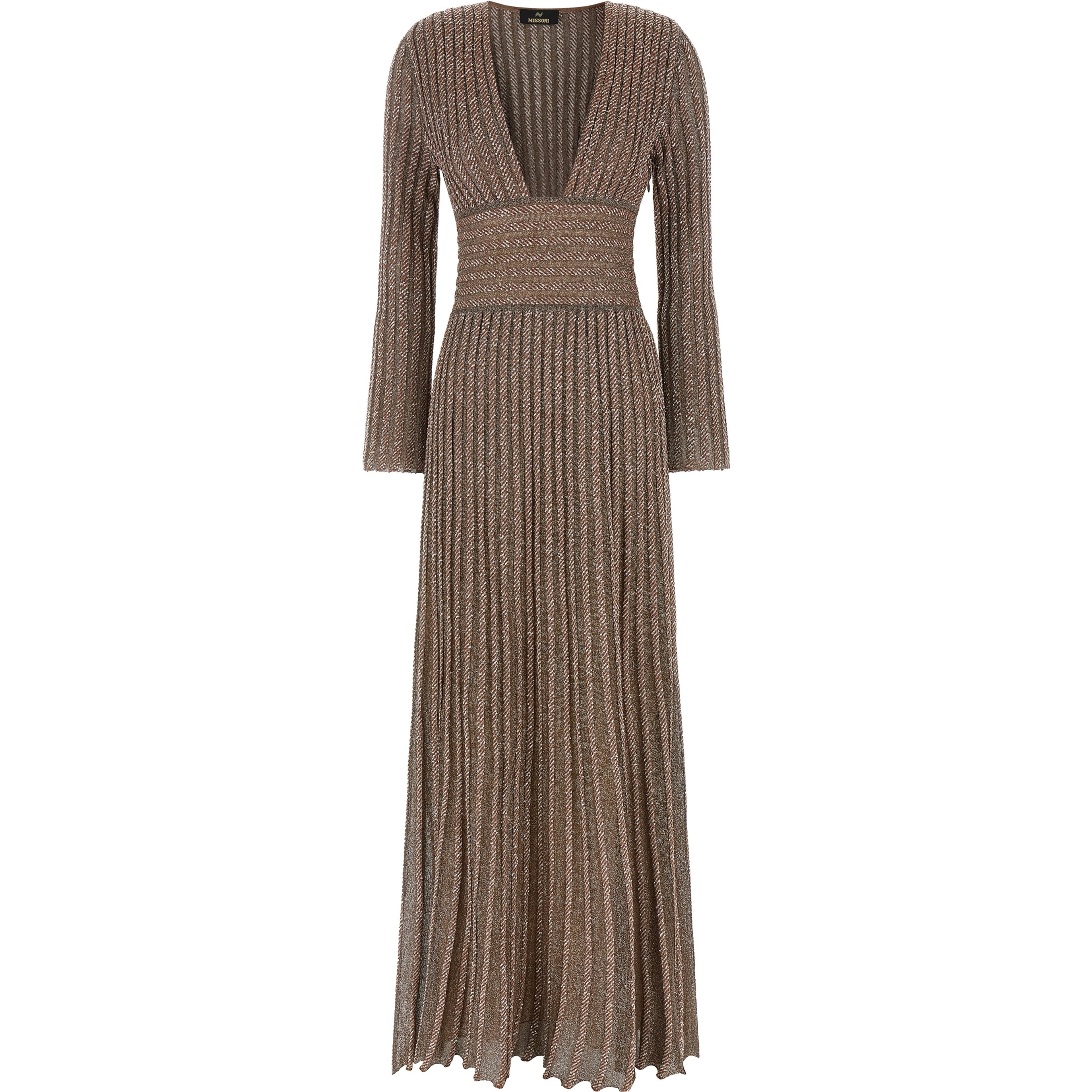 Multicolor Viscose Long Dress