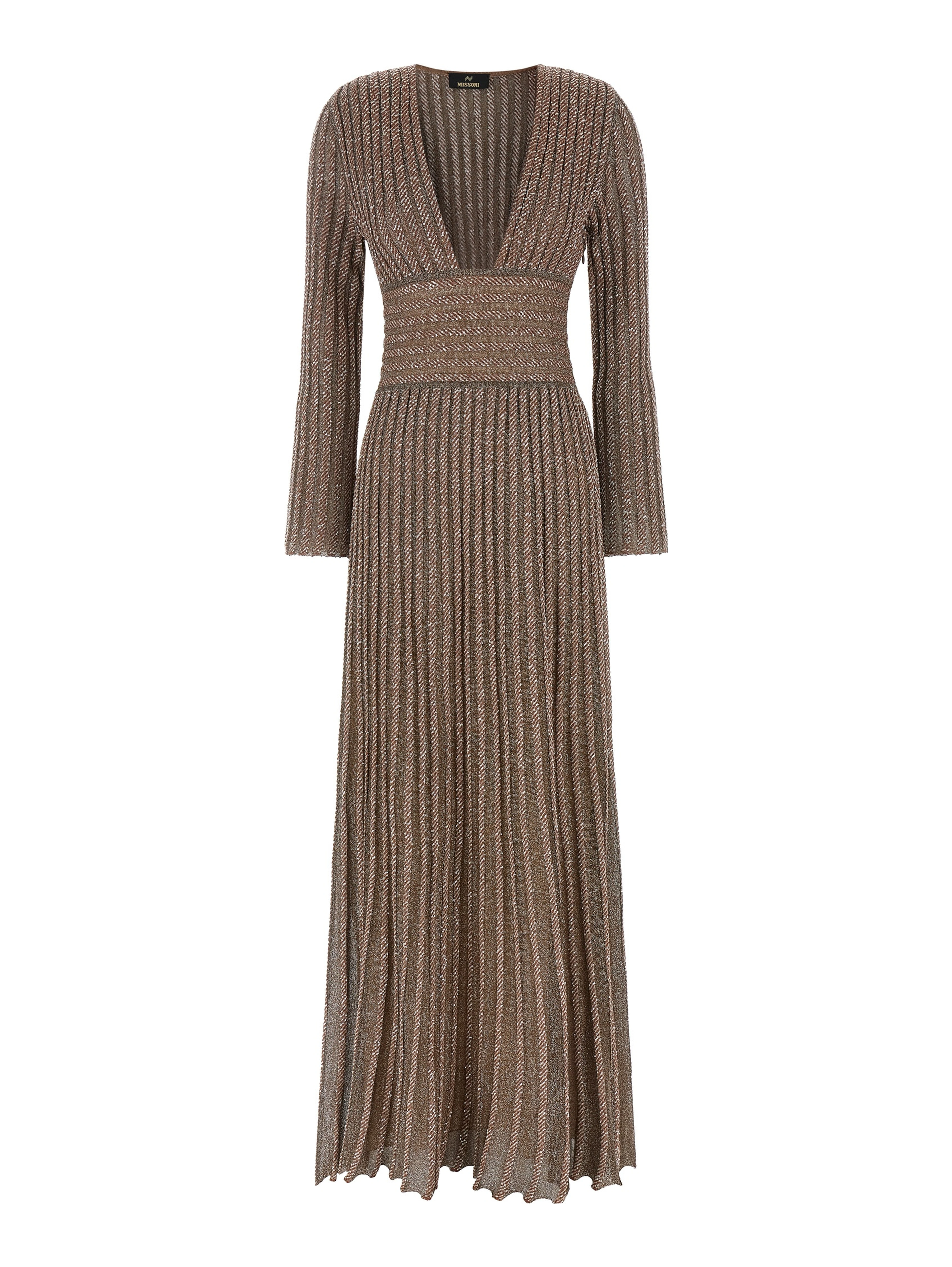 Multicolor Viscose Long Dress