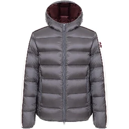 Beige Polyamide Full-Length Jacket