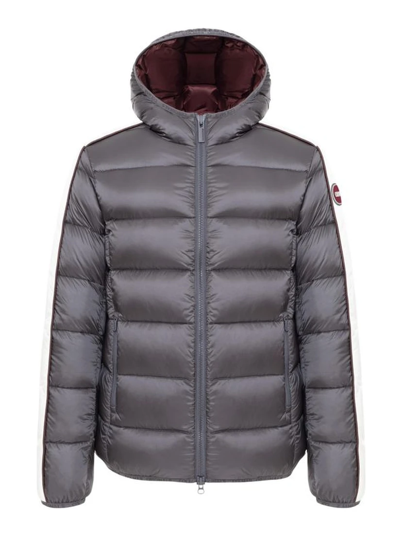Beige Polyamide Full-Length Jacket