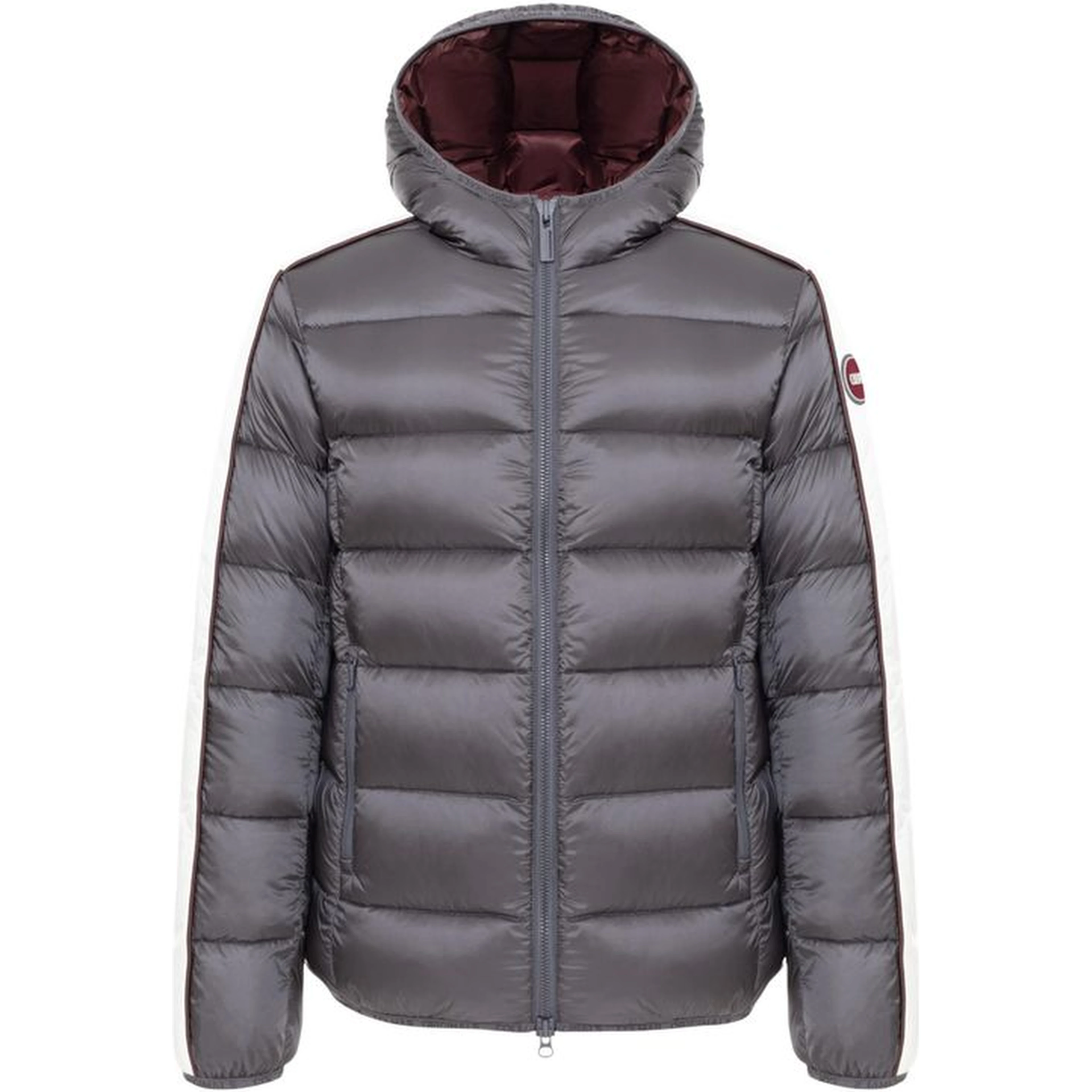 Beige Polyamide Full-Length Jacket