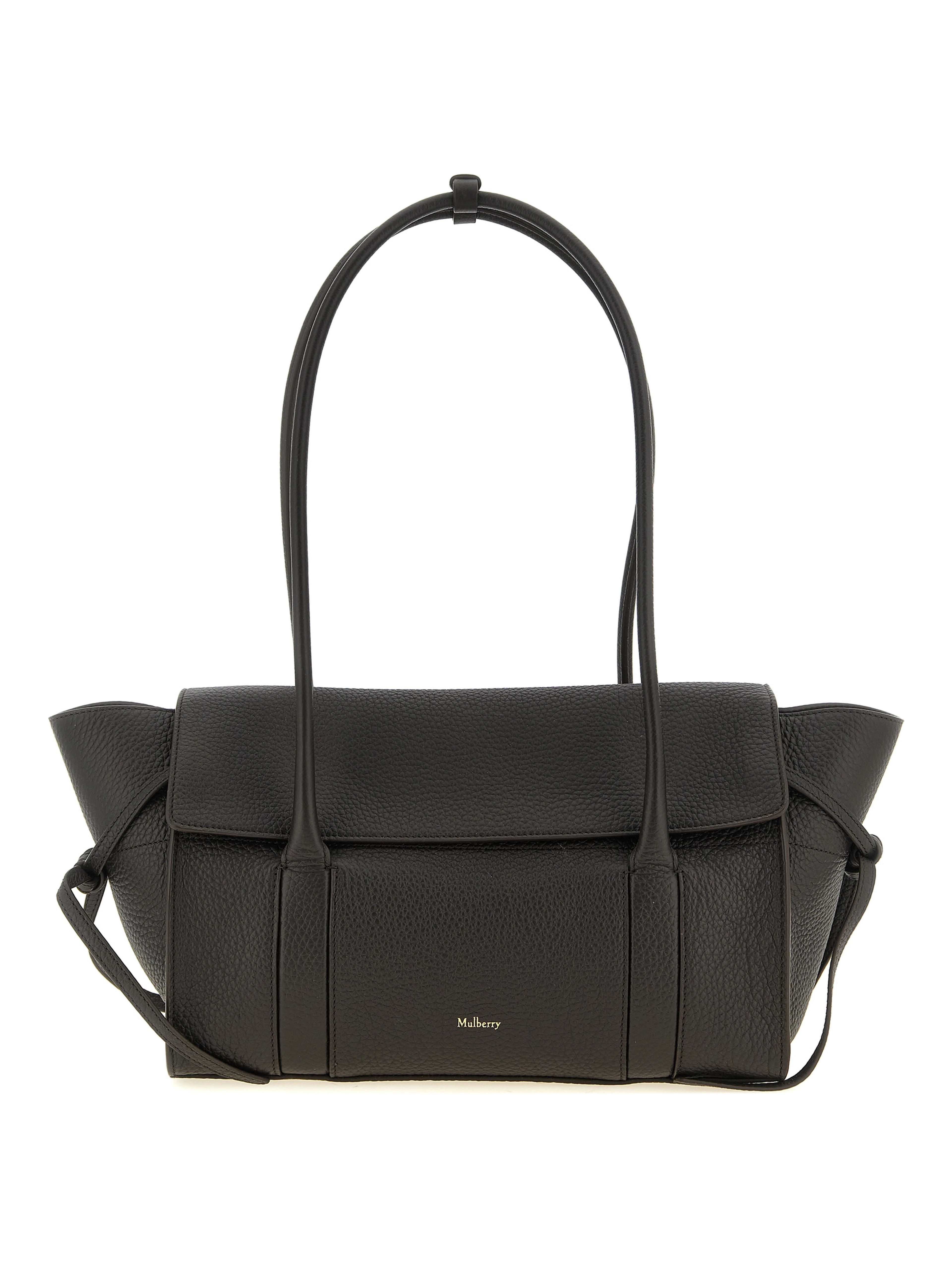 Black Calfskin Shoulder Bag