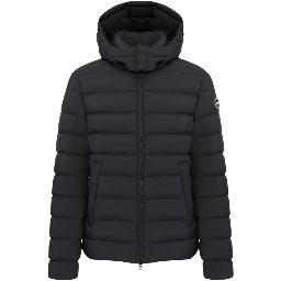 Black Polyamide Full-Length Jacket