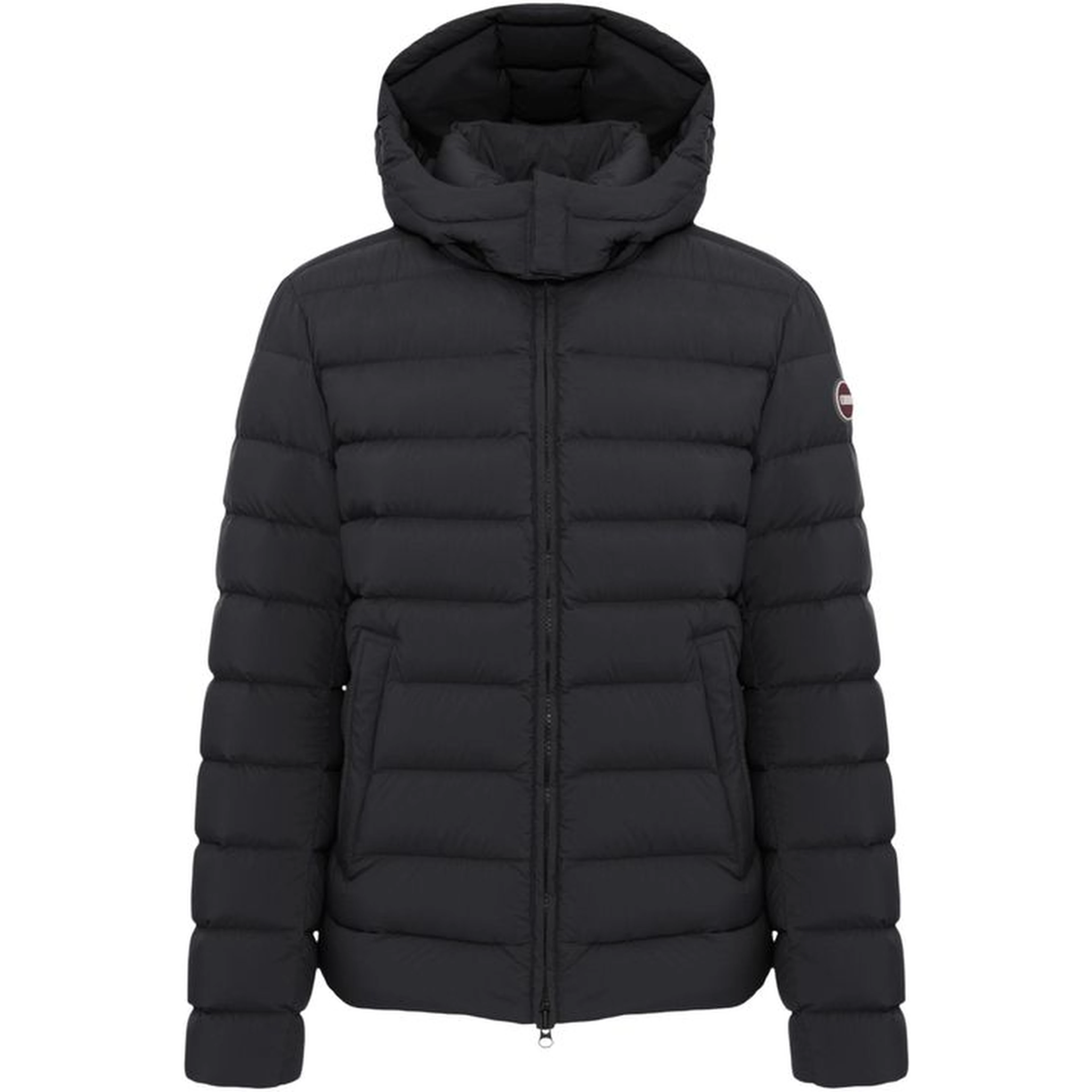 Black Polyamide Full-Length Jacket