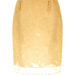 Multicolor Polyester Midi Skirt