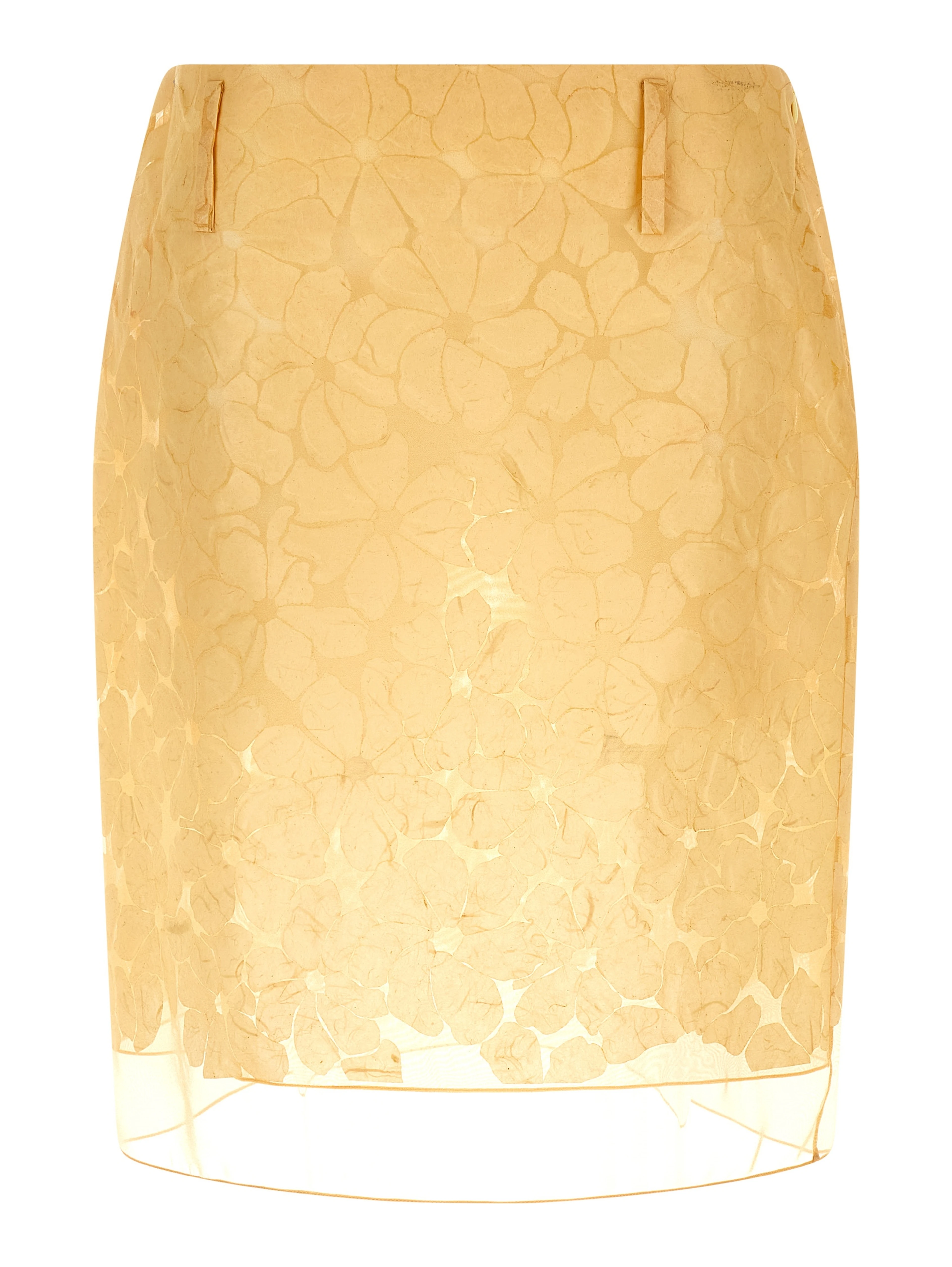 Multicolor Polyester Midi Skirt