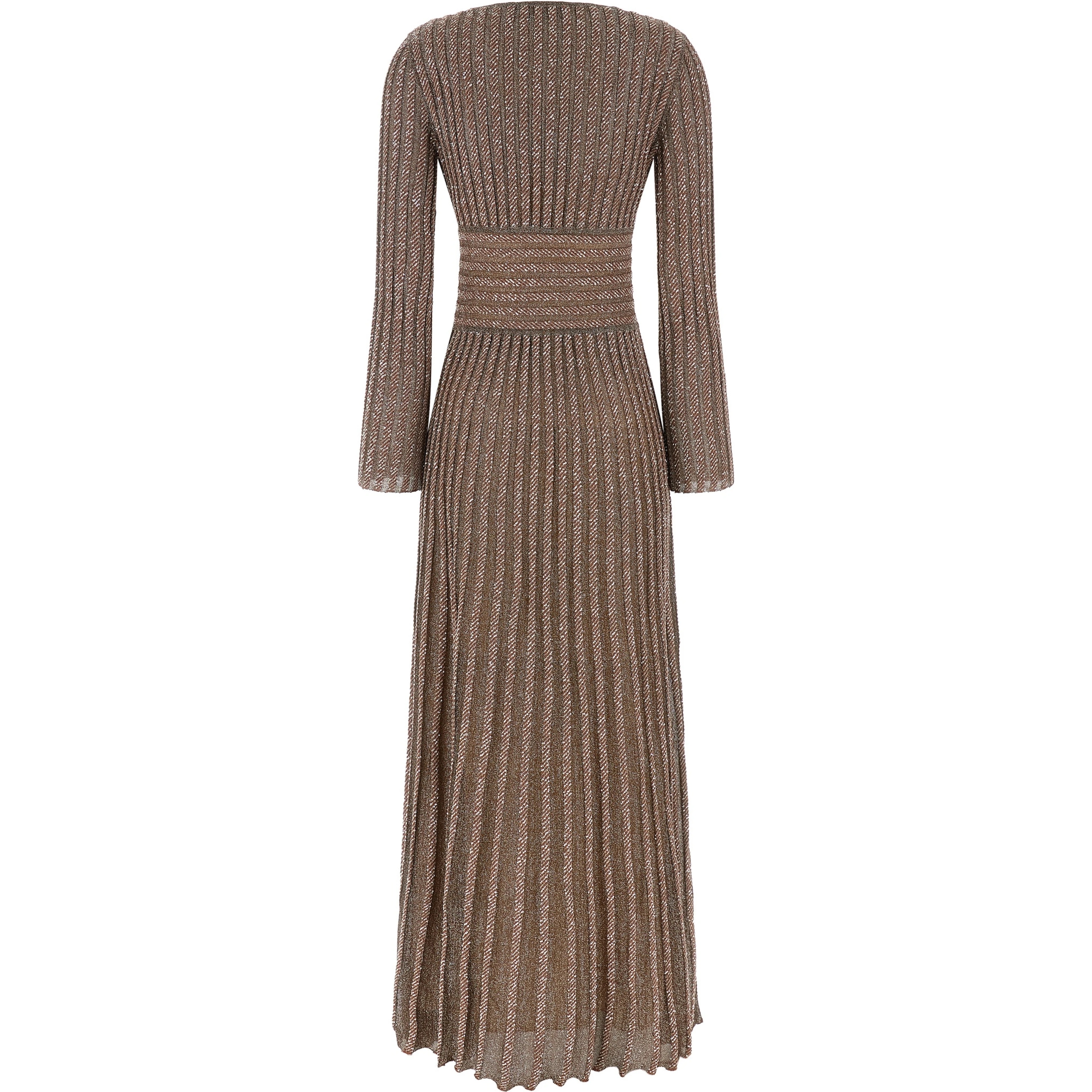 Multicolor Viscose Long Dress