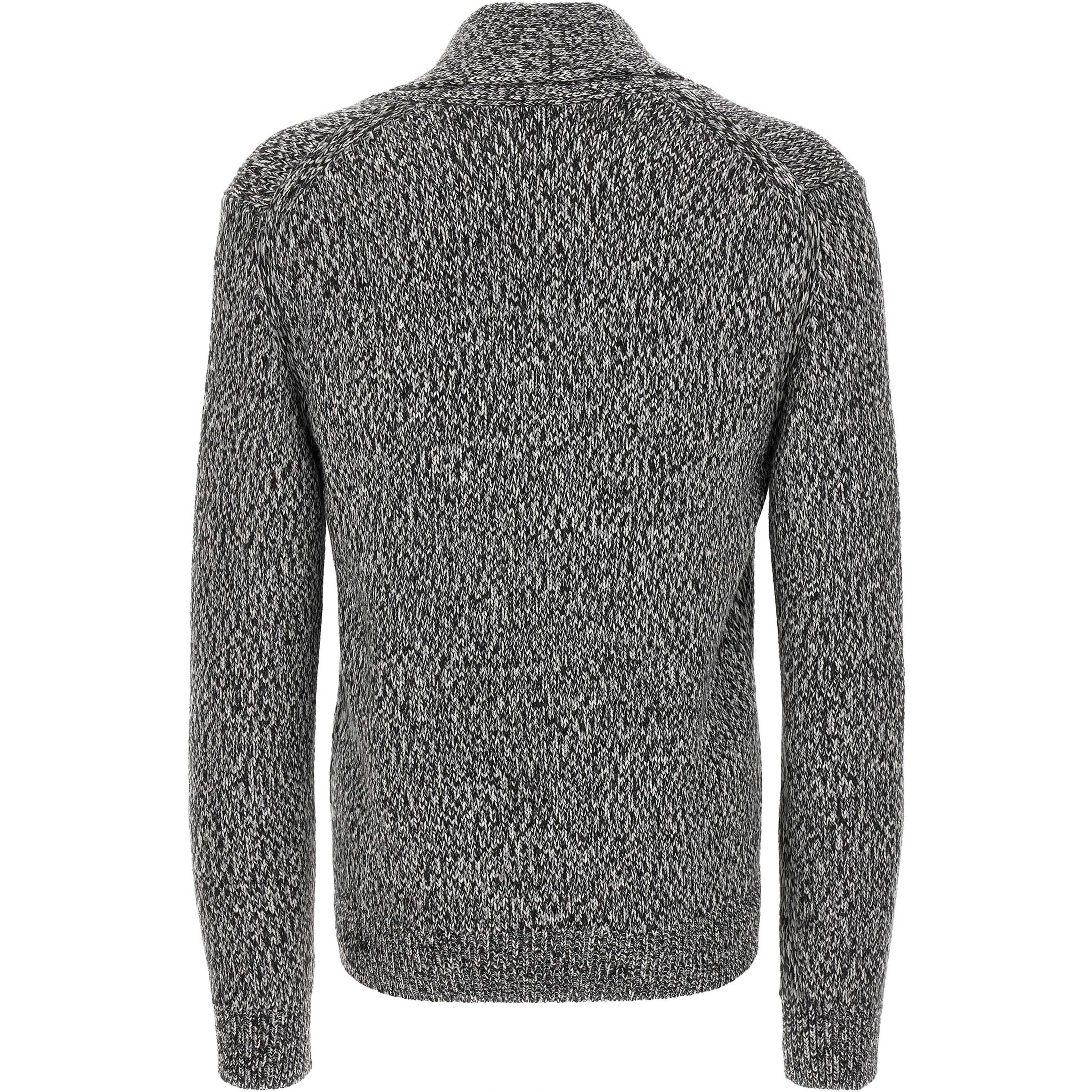 Bicolor Wool Cardigan