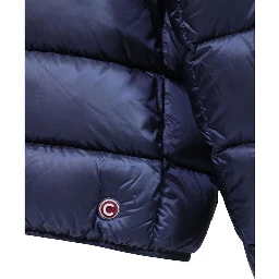 Blue Polyamide Full-Length Jacket
