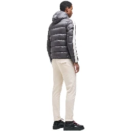 Beige Polyamide Full-Length Jacket