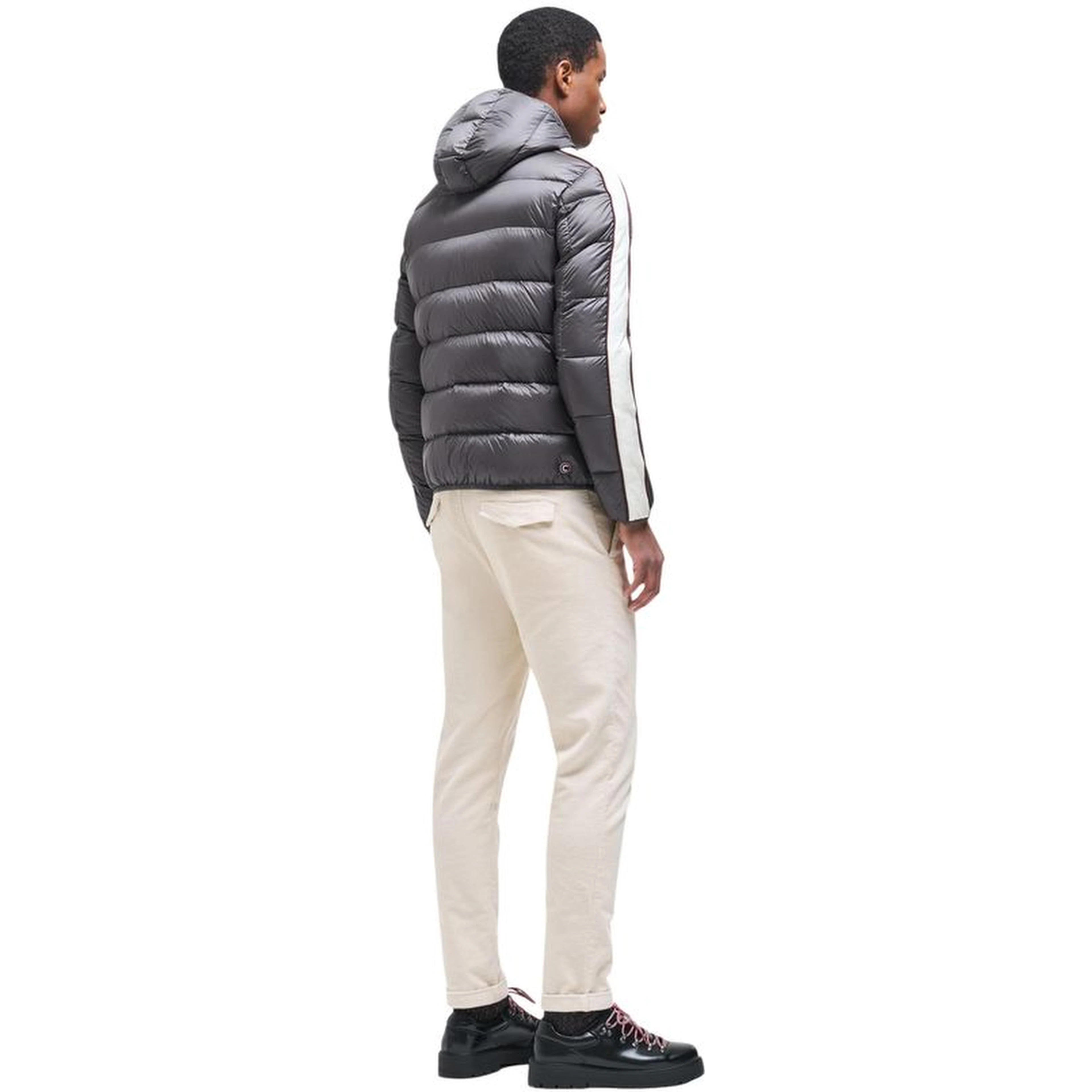 Beige Polyamide Full-Length Jacket