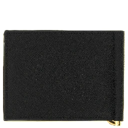 Black Calfskin Money Clip