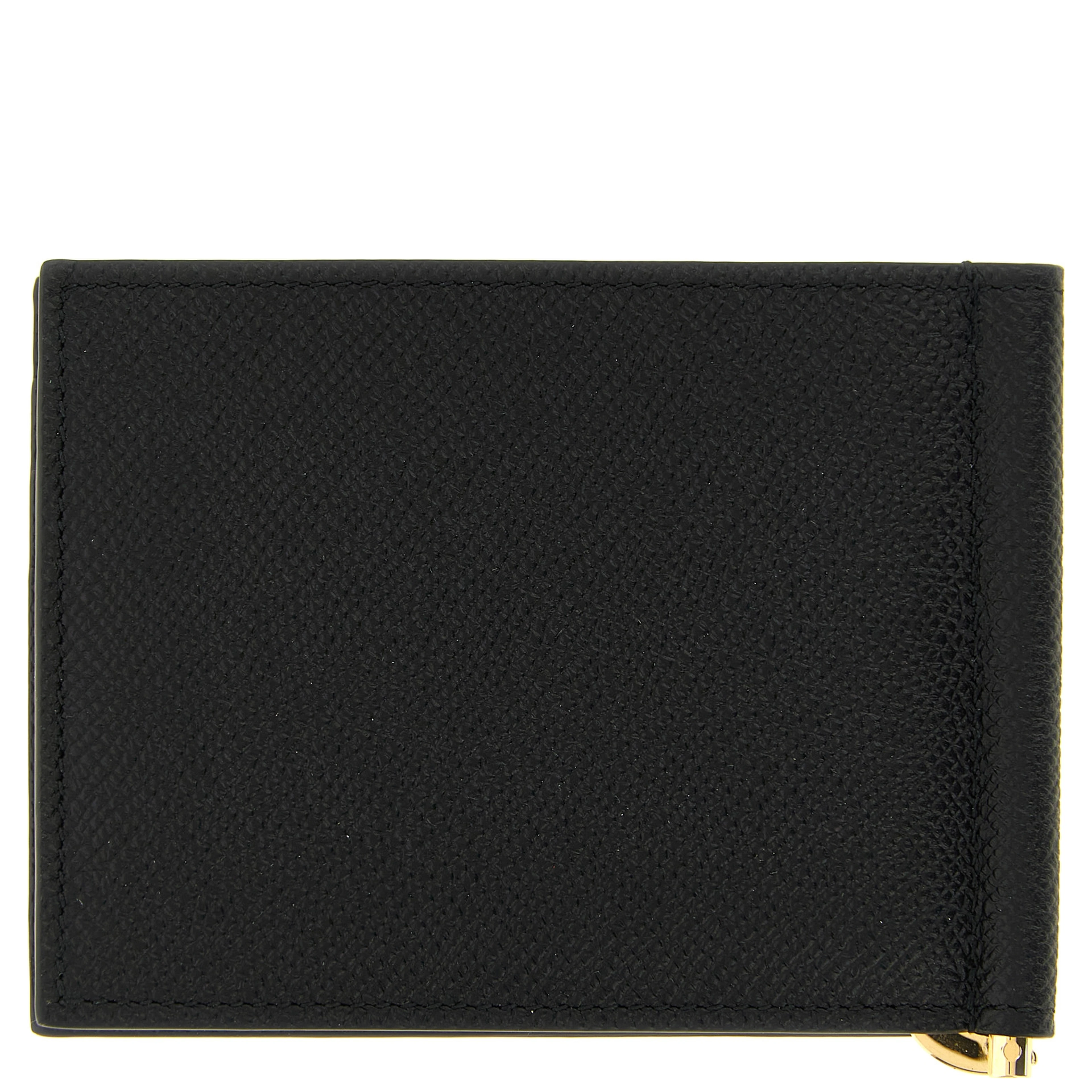 Black Calfskin Money Clip