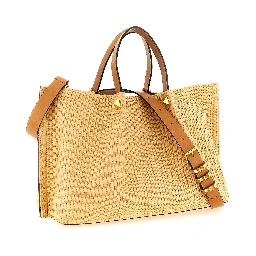 Beige Cotton Tote Bag