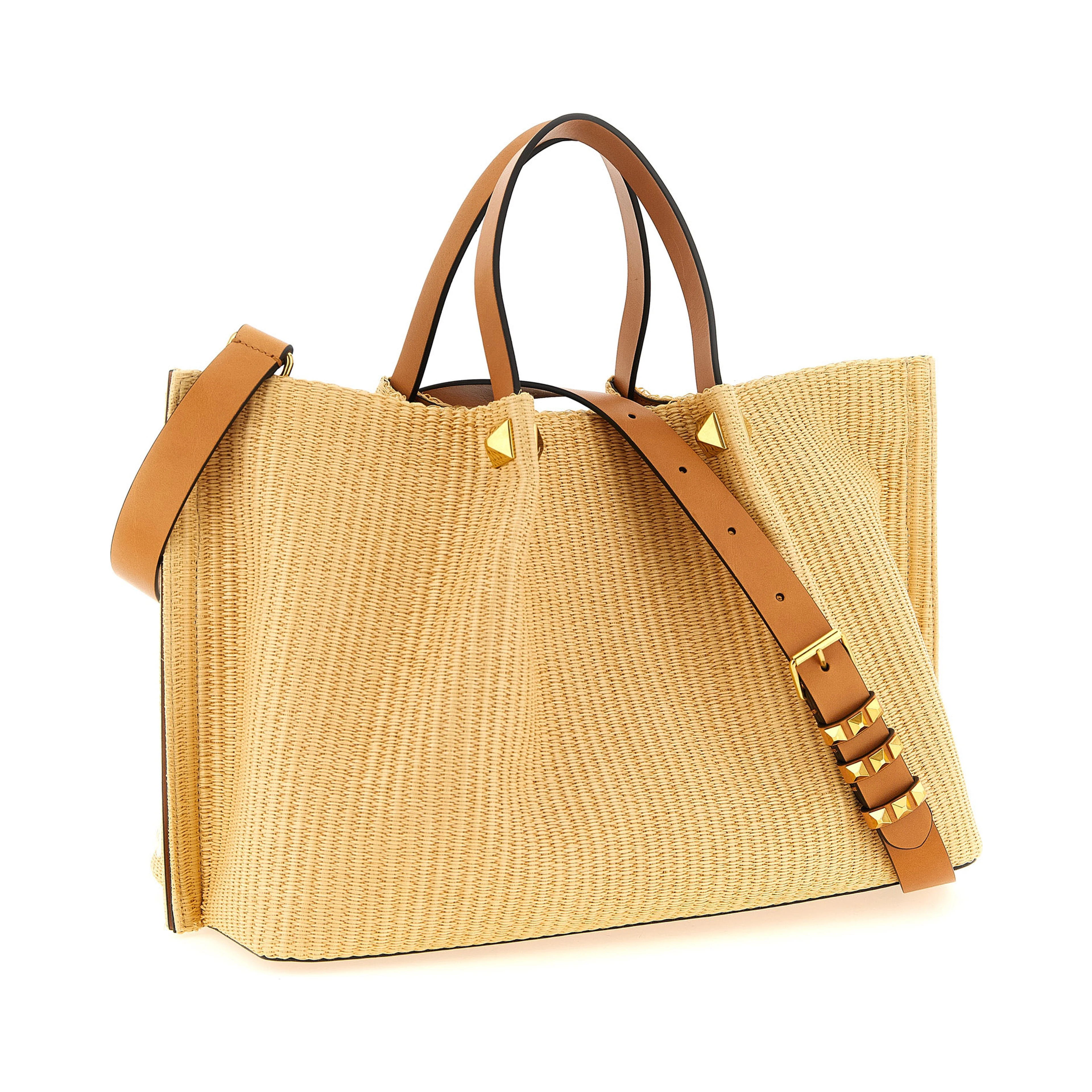 Beige Cotton Tote Bag
