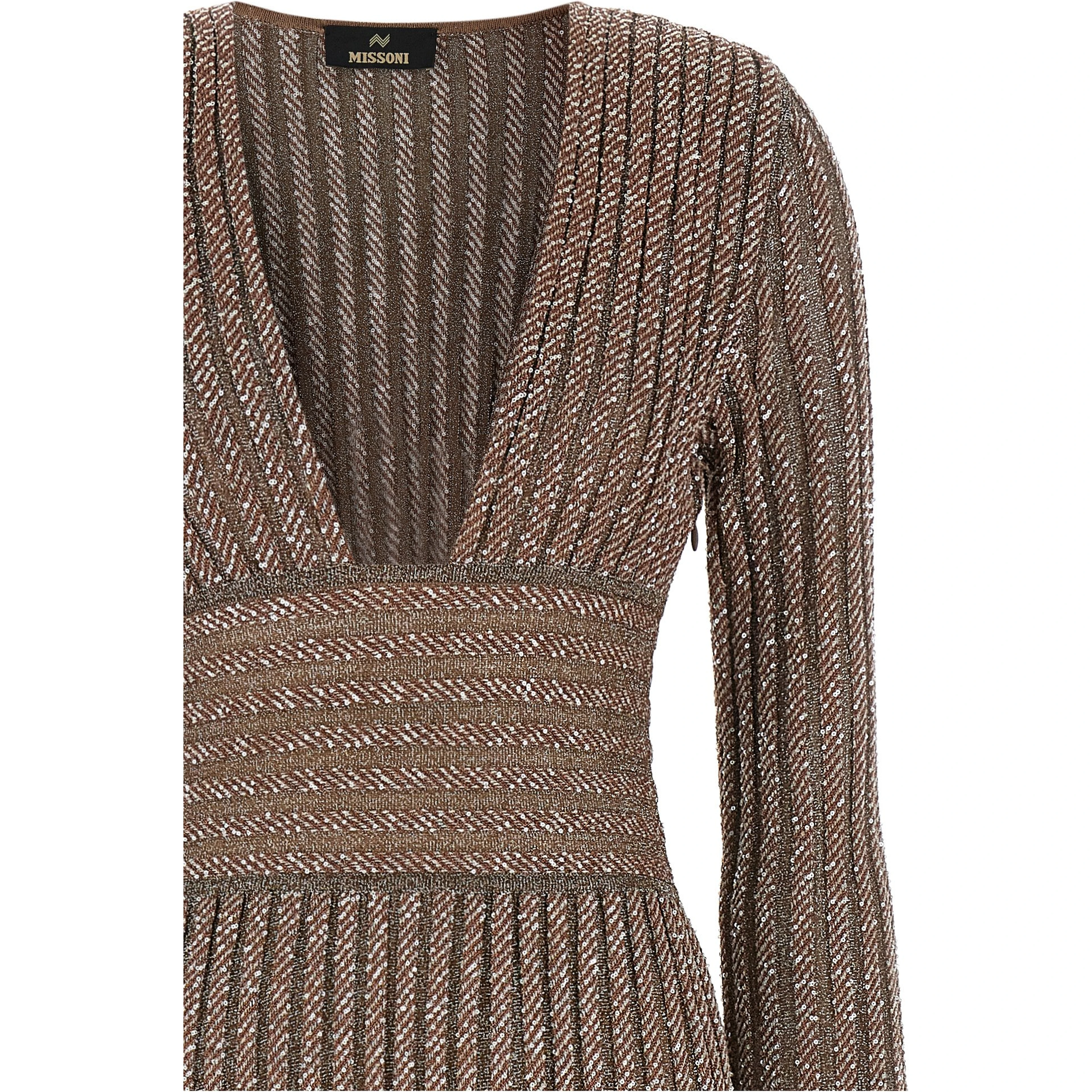 Multicolor Viscose Long Dress