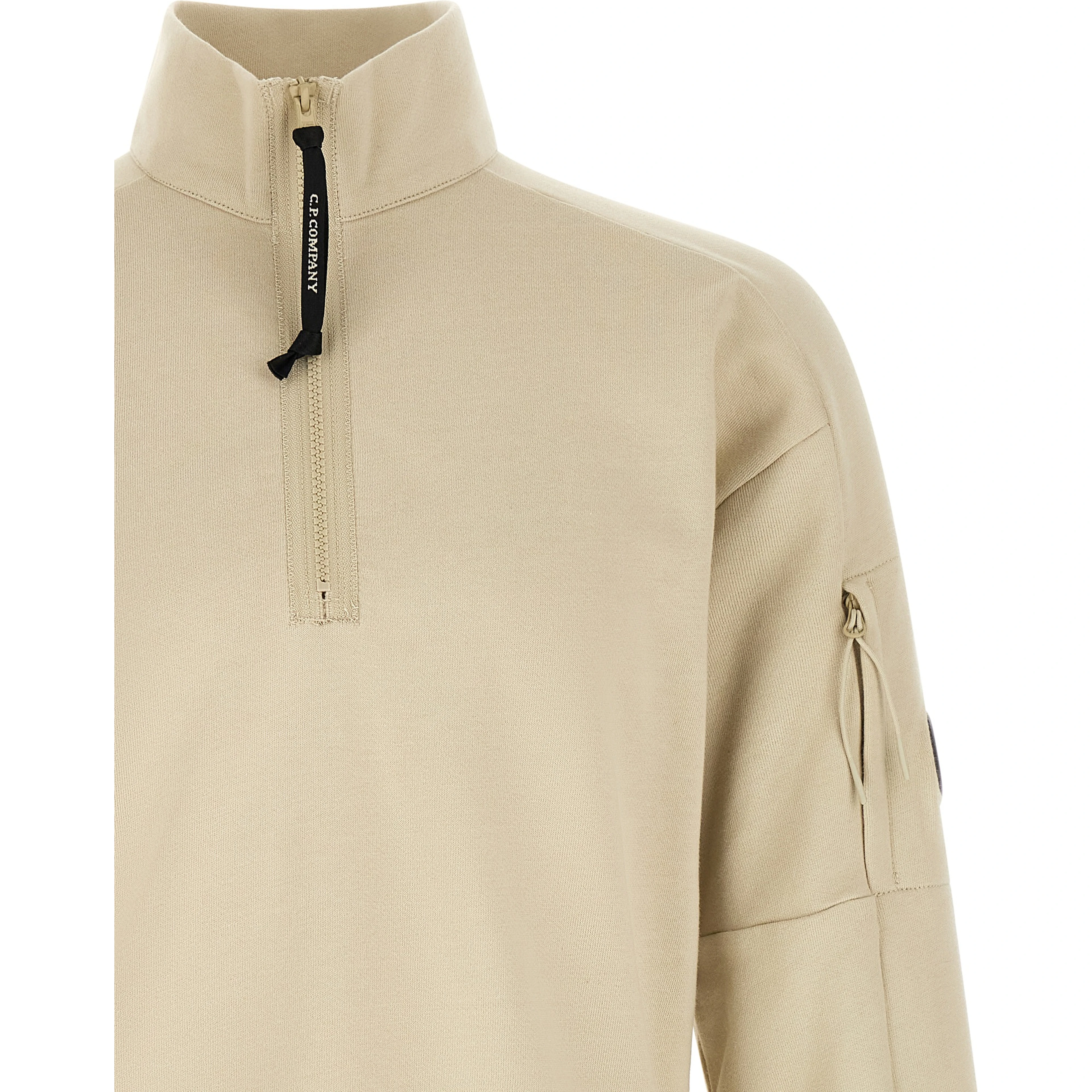 Beige Cotton Sweatshirt