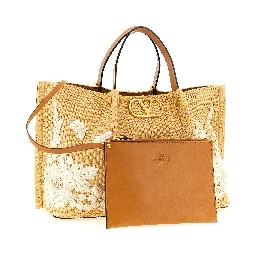 Beige Cotton Tote Bag