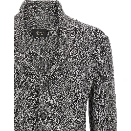Bicolor Wool Cardigan