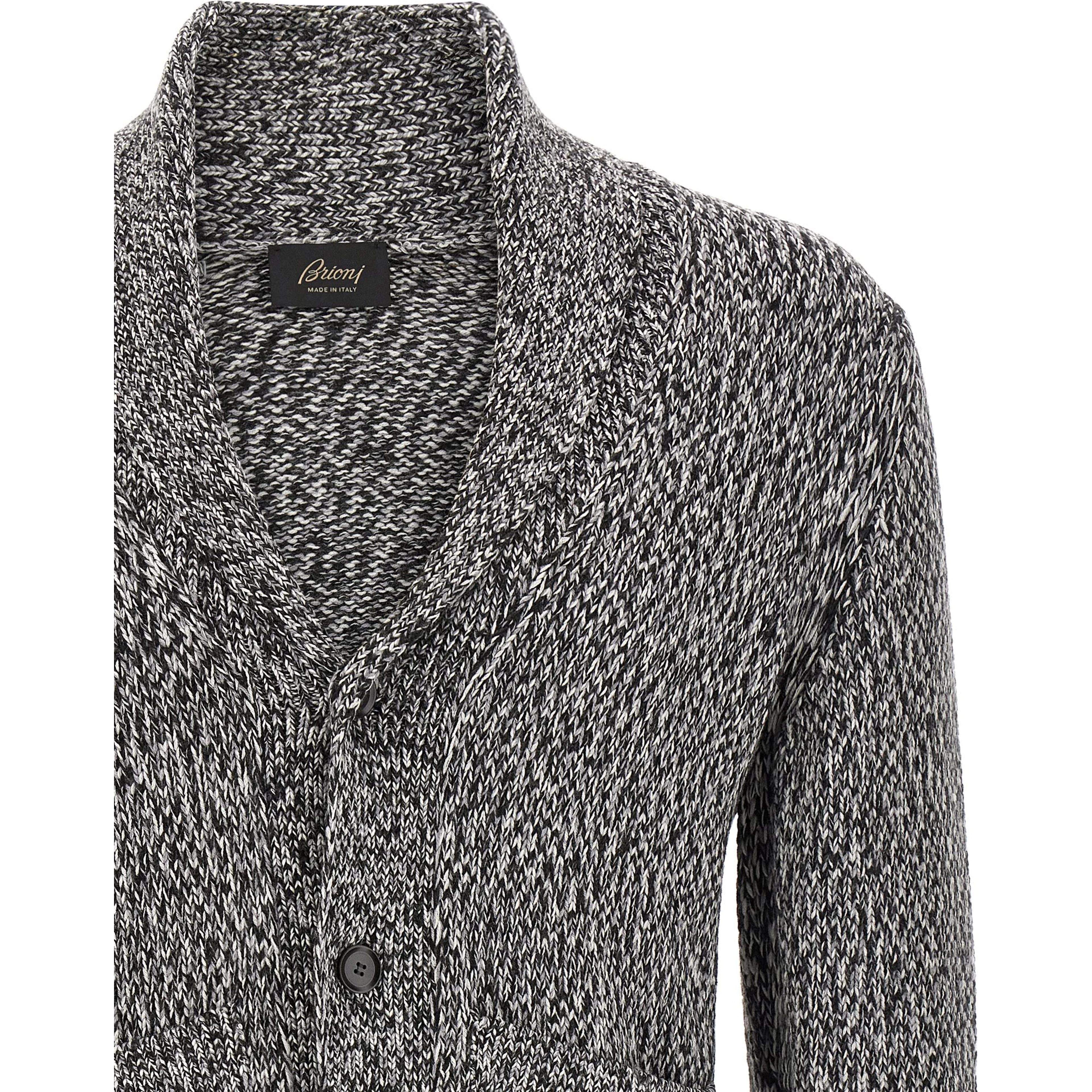 Bicolor Wool Cardigan