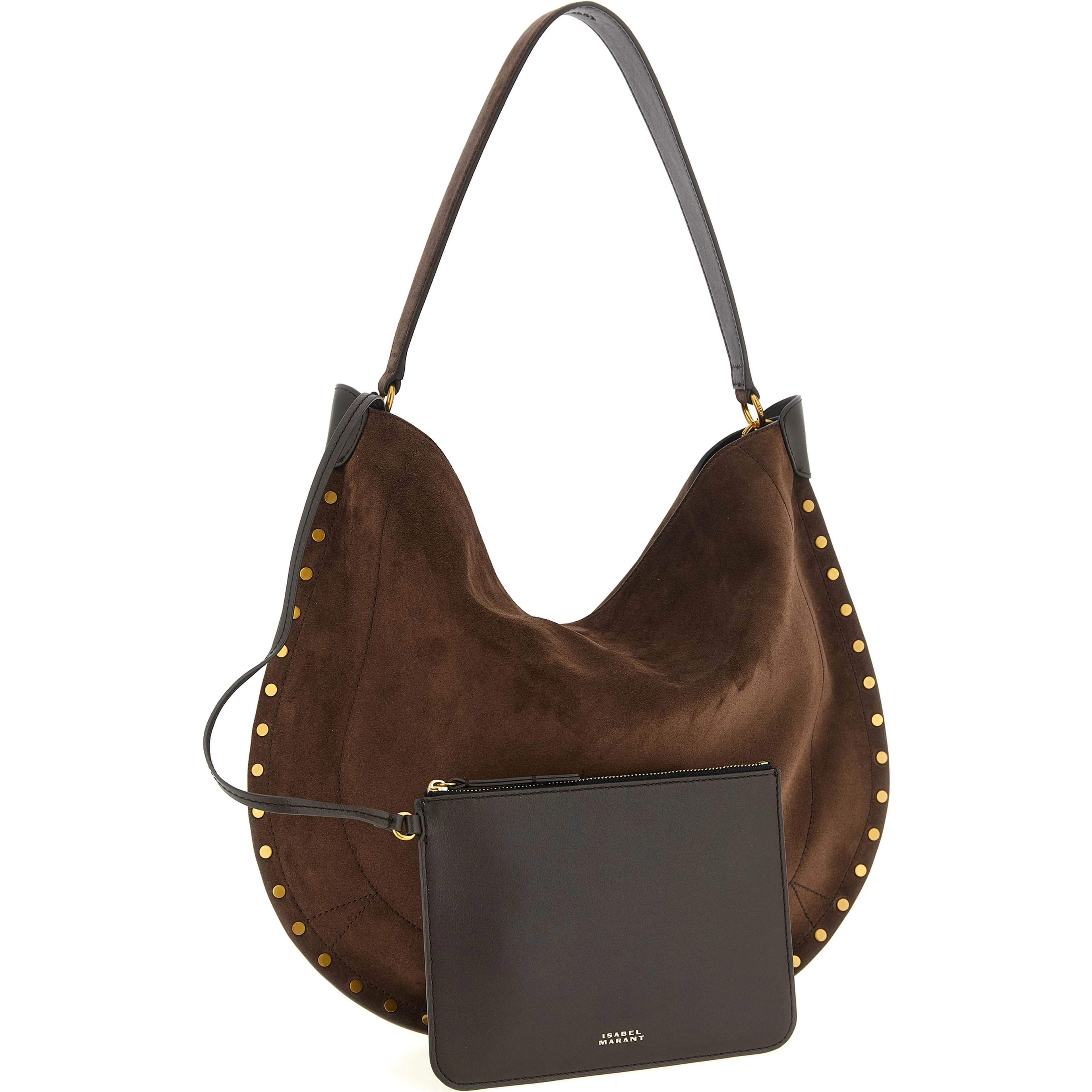 Brown Cowhide Shoulder Bag