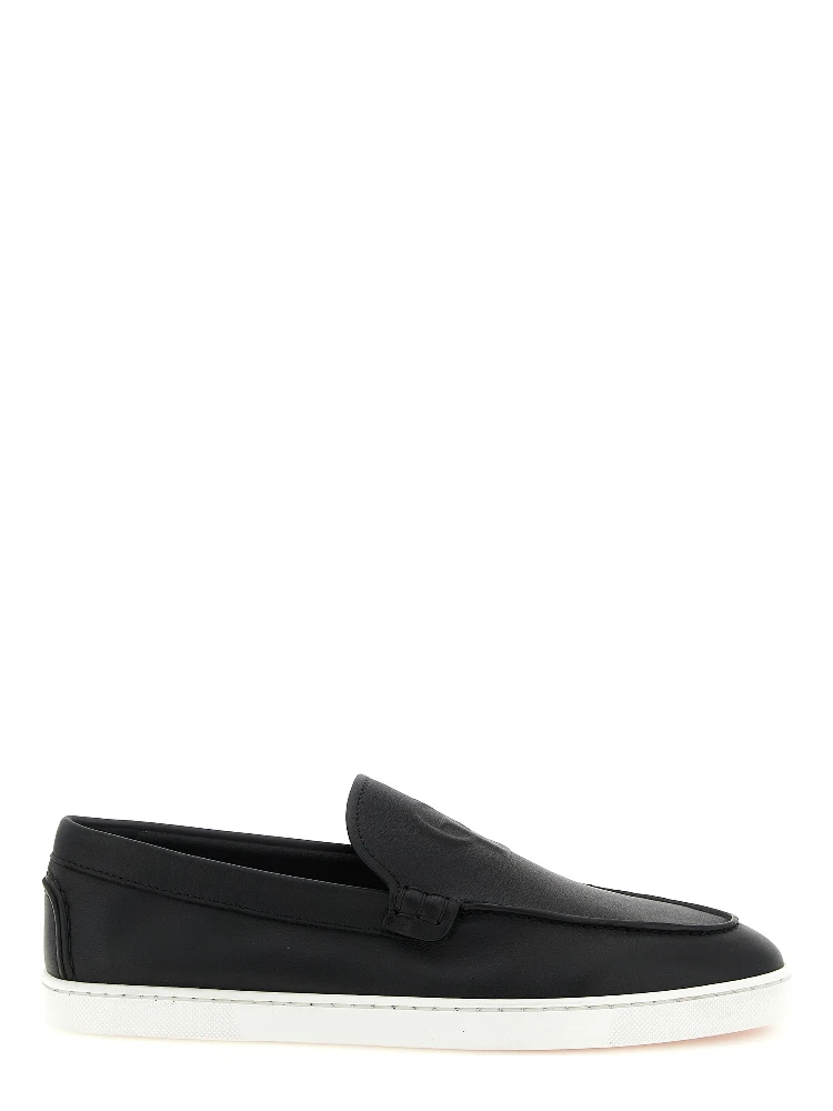 Black Calfskin Slip-On Loafers