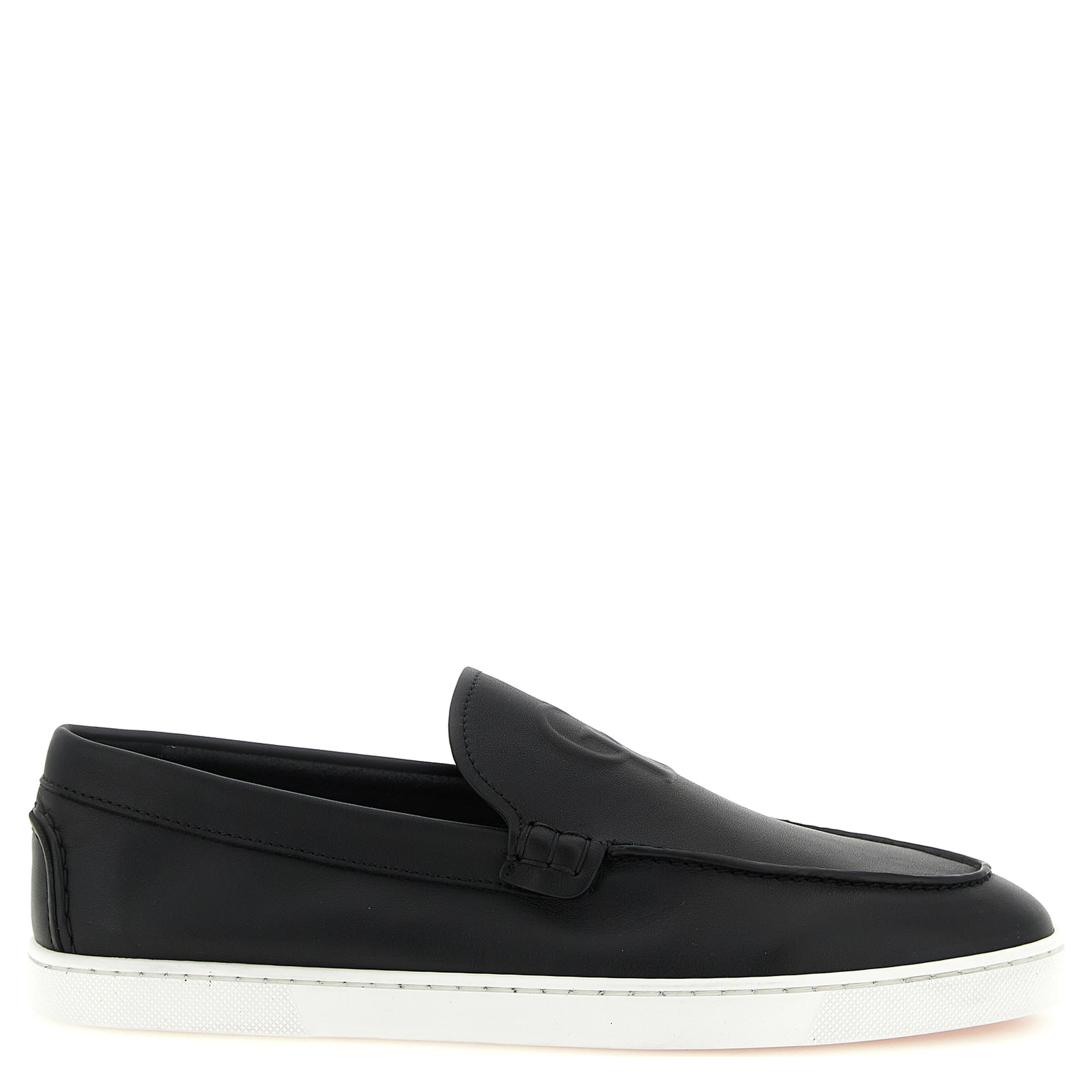 Black Calfskin Slip-On Loafers