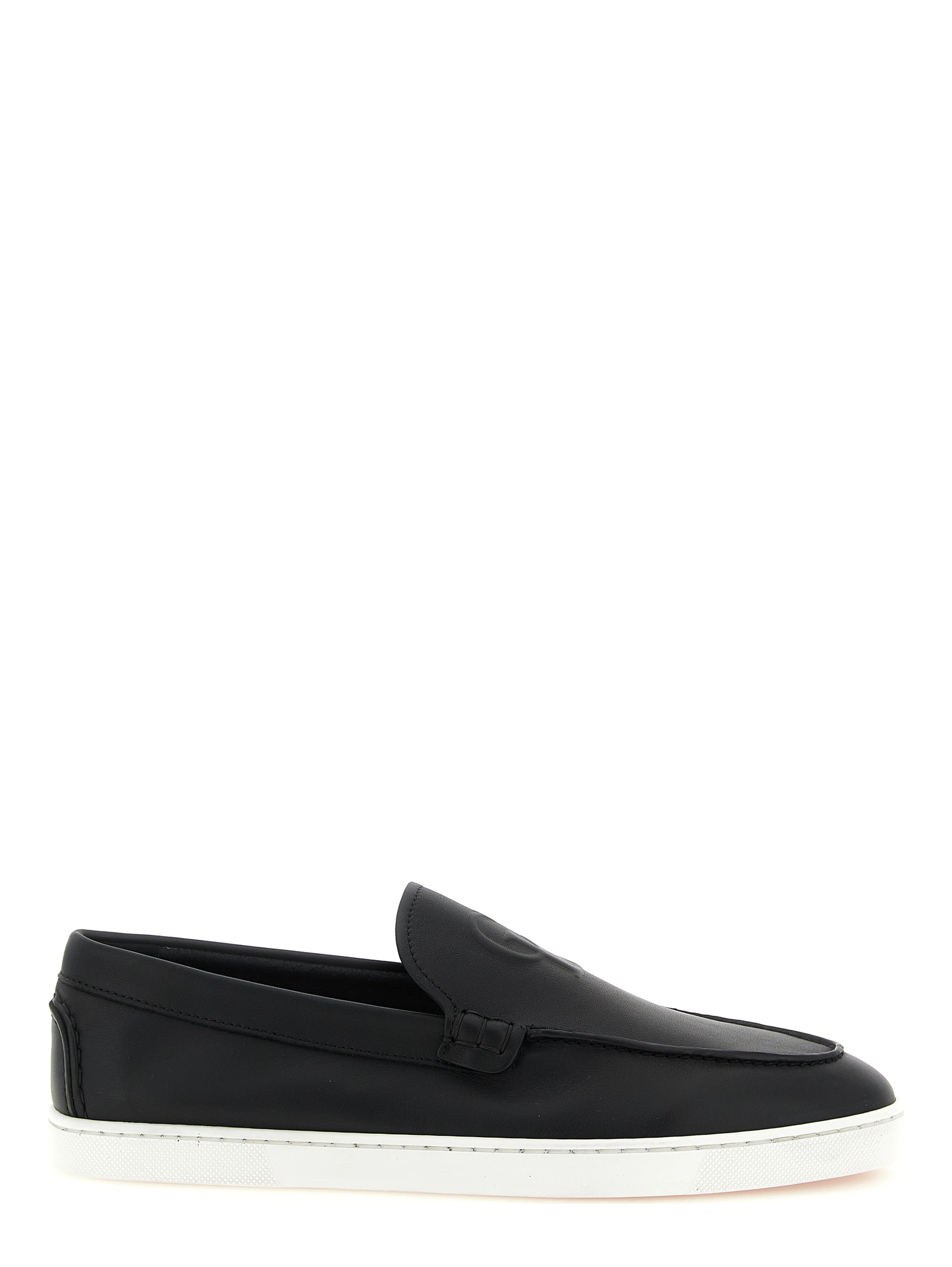 Black Calfskin Slip-On Loafers