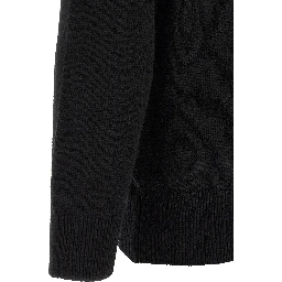 Black Wool Cardigan